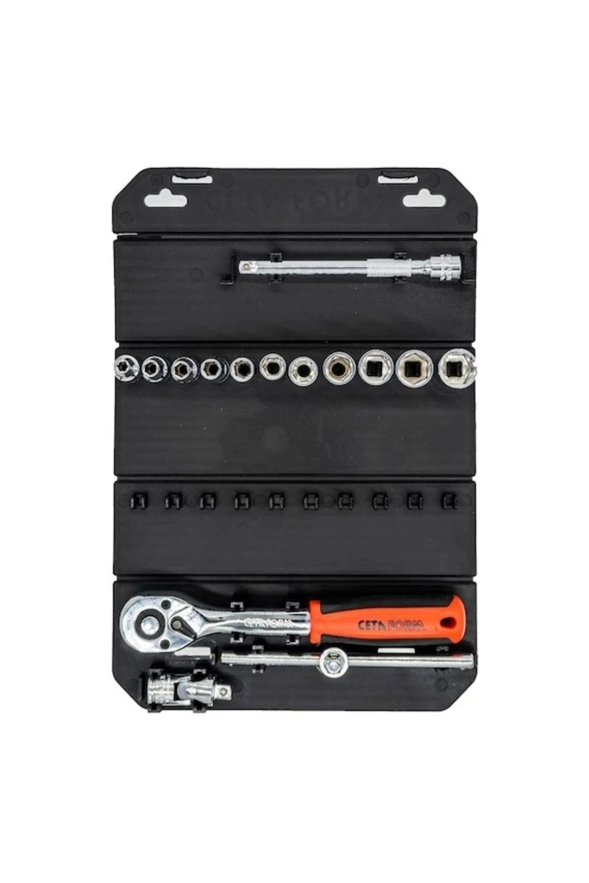 CETA FORM-C00-15rh4 1/4' 6 Corner Socket Set - 15 Pieces 5