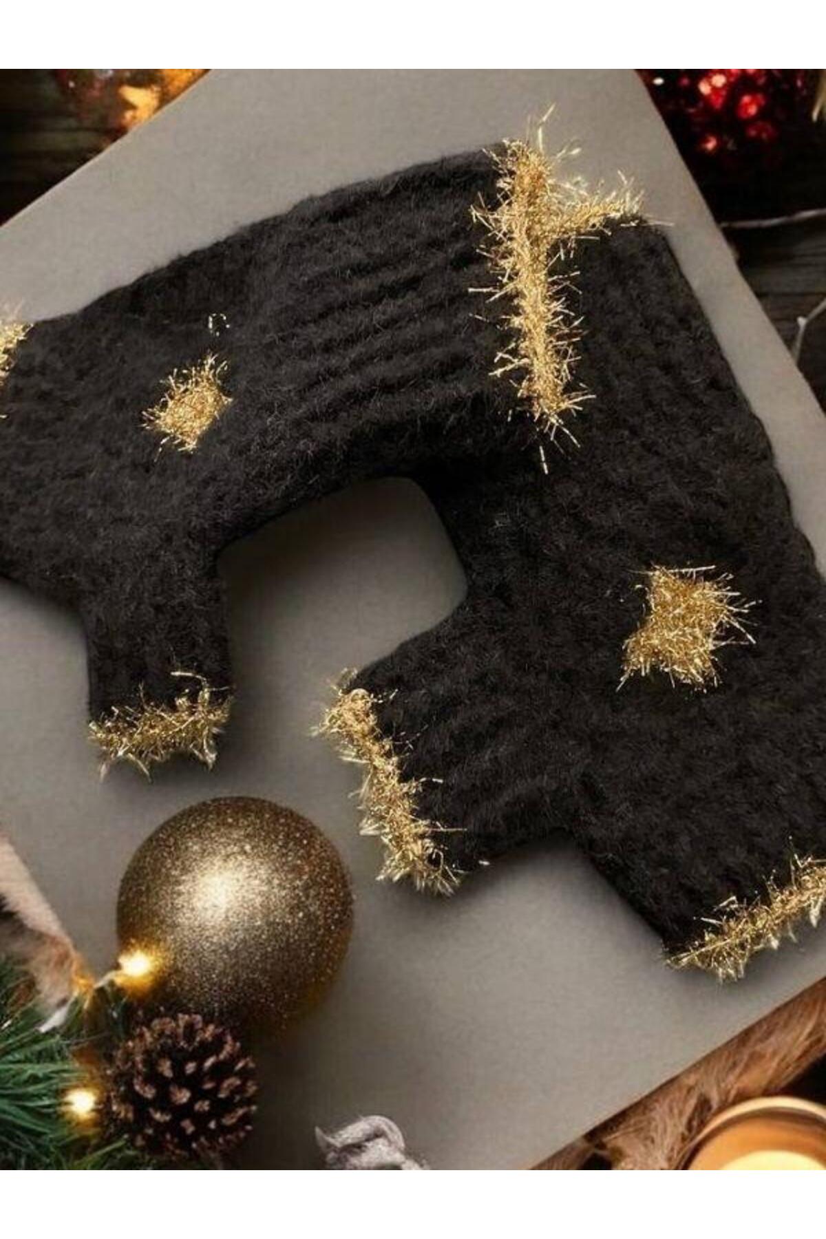 Zekids Yılbaşı Temalı Handmade El Örgüsü Tek Parmaklı Motifli Eldiven fotoğrafı 3 (önizleme)