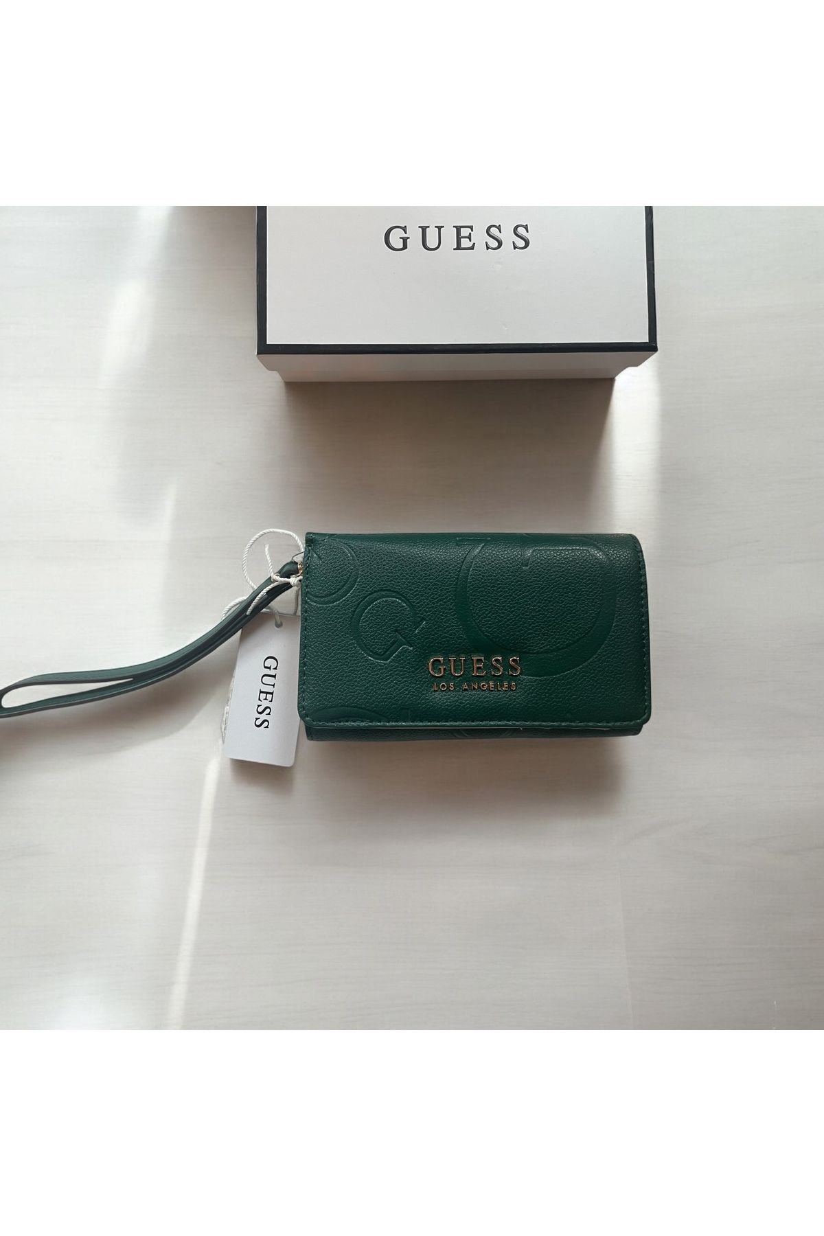 Guess-محفظة - أخضر - منقوش 2