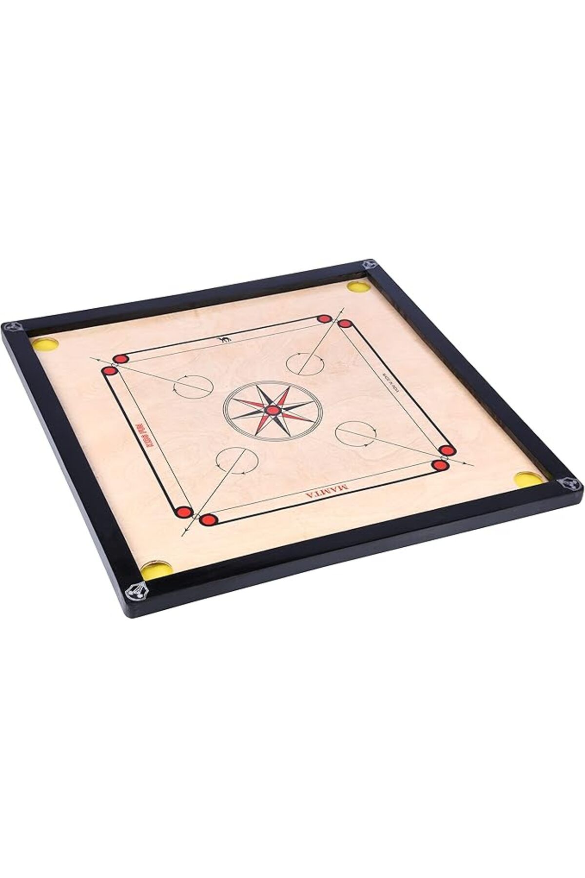 ALBADER-Carrom Board Game with Coins and Striker, High-Quality  Wooden Carrom Made In India 80*80 Cm 3