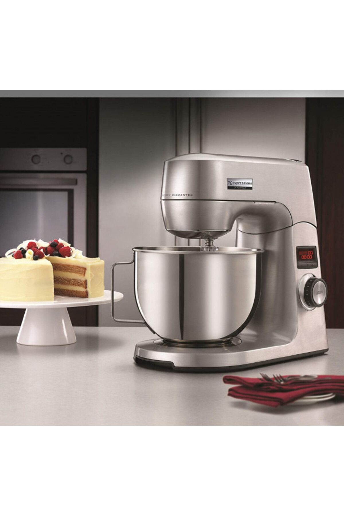 Espressions-Robot bucatarie MixMasterCombo, 1200W,inox 4,5L, tocat carne, 12 viteze,LCD 7