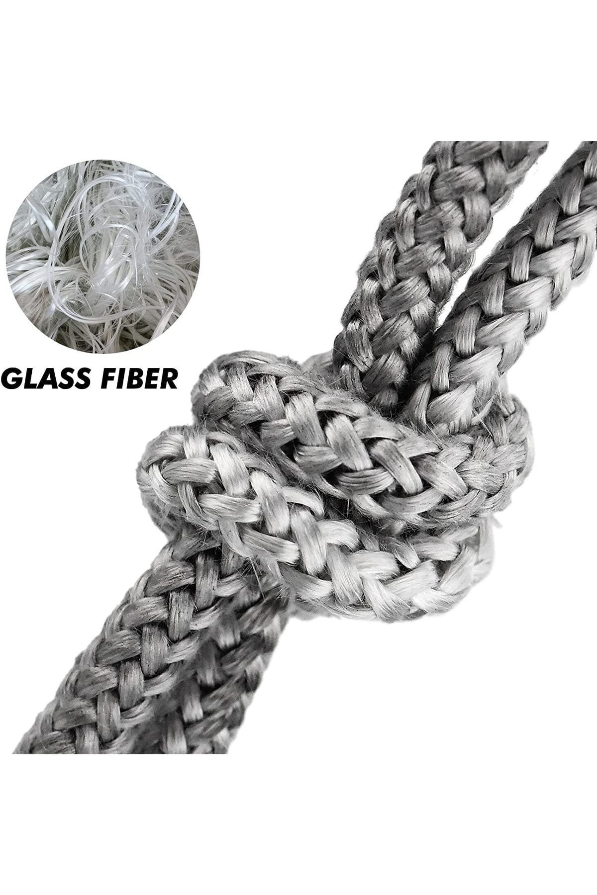 teknotrust Fiberglass Yanmaz Soba-şömine-fırın Duman Contası-boru Izalasyon Fitili 10mm X 2.5m