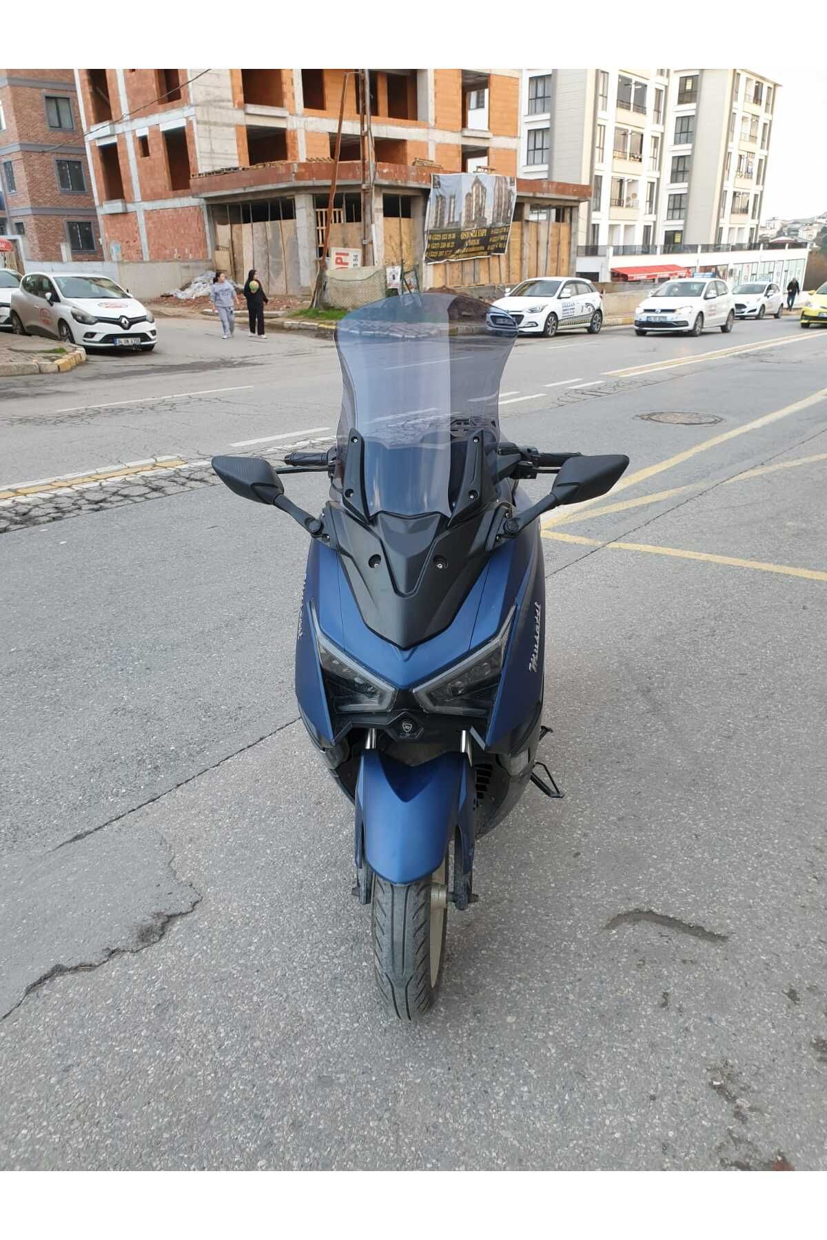 Musatti Glamaro Max 125 Siperlik Ön Cam 2023-2025 Model 50cm Füme Renkli 4mm UZUN CAM
