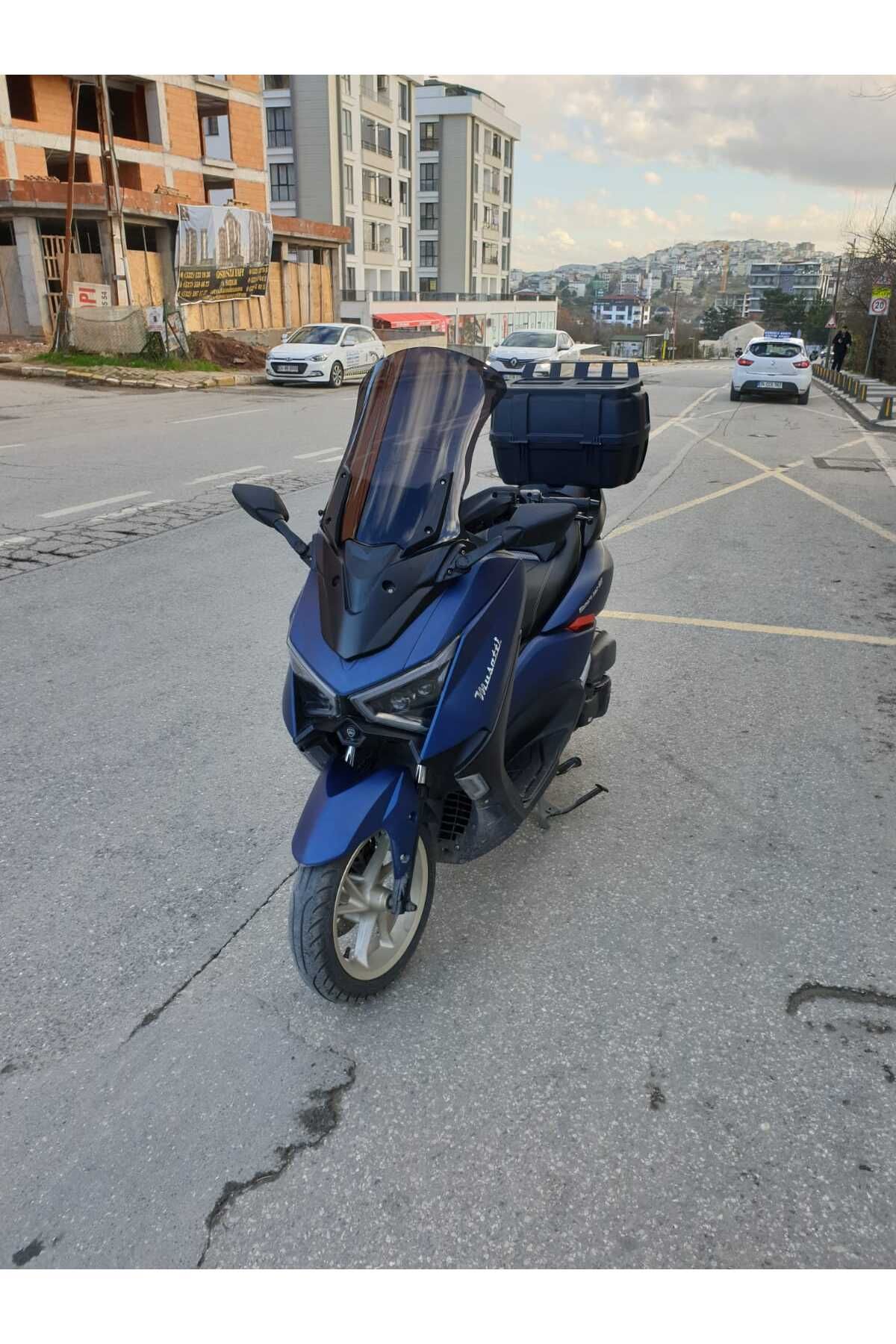 Musatti Glamaro Max 125 Siperlik Ön Cam 2023-2025 Model 50cm Siyah Renkli 4mm UZUN CAM