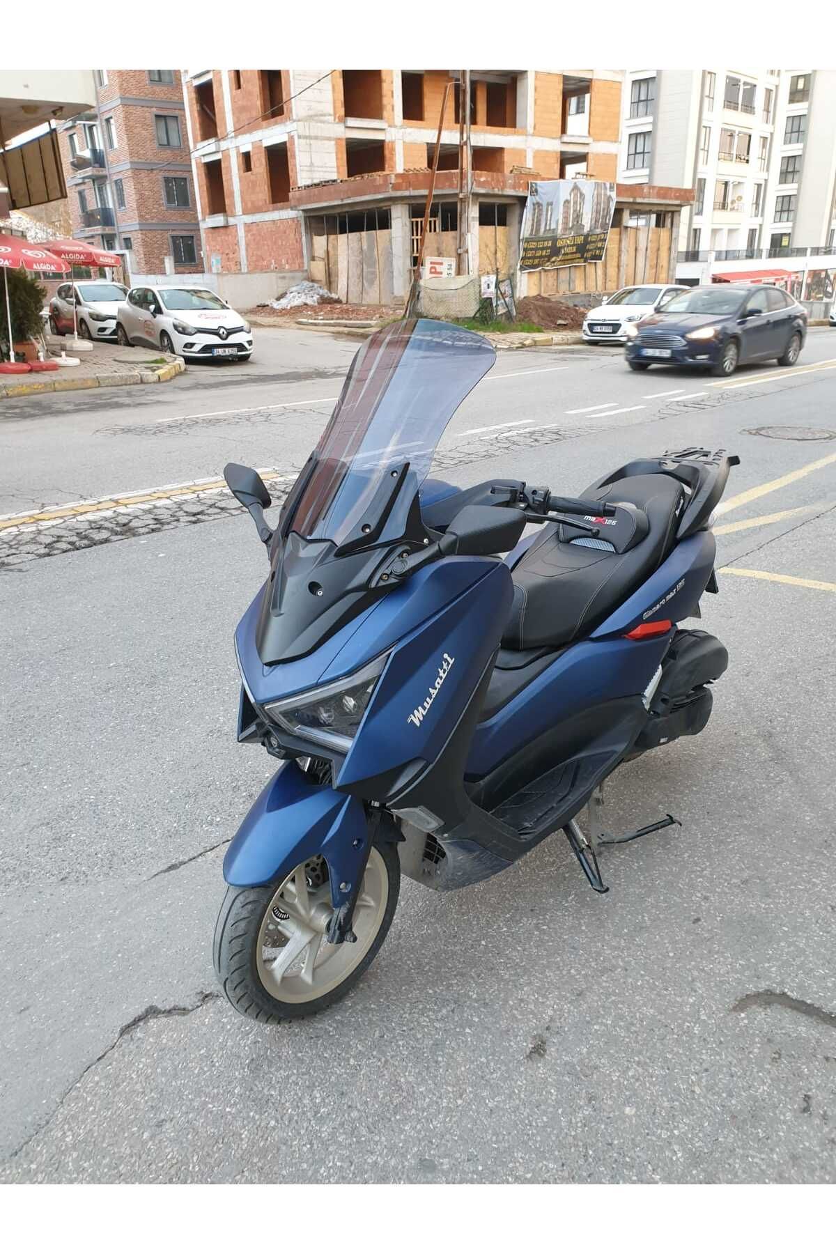 Musatti Glamaro Max 125 Siperlik Ön Cam 2023-2025 Model 50cm Füme Renkli 4mm UZUN CAM