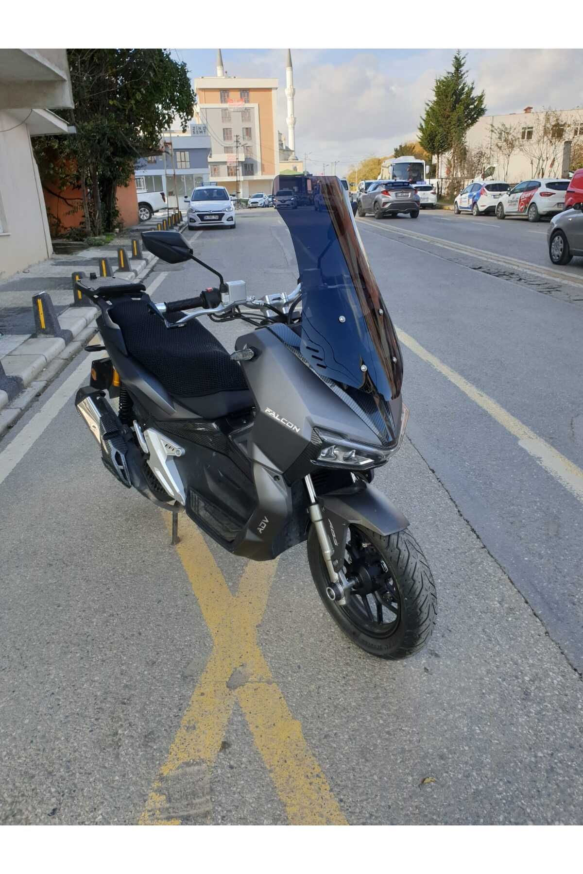 Falcon Trex 188 Siperlik Ön Cam 2022-2025 Model 55cm Siyah Renkli 4mm KISA SPOR CAM