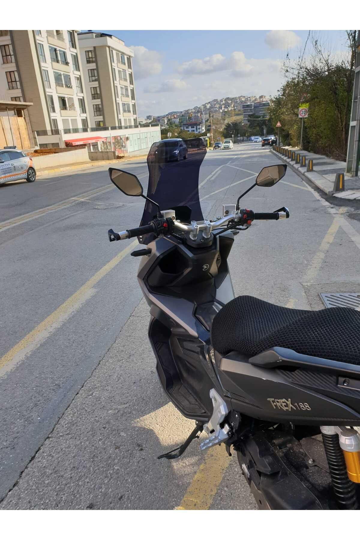 Falcon Trex 188 Siperlik Ön Cam 2022-2025 Model 65cm Siyah Renkli 4mm ORTA BOYLU CAM