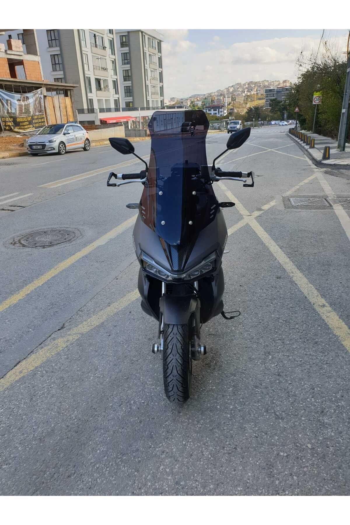 Falcon Trex 188 Siperlik Ön Cam 2022-2025 Model 65cm Siyah Renkli 4mm ORTA BOYLU CAM