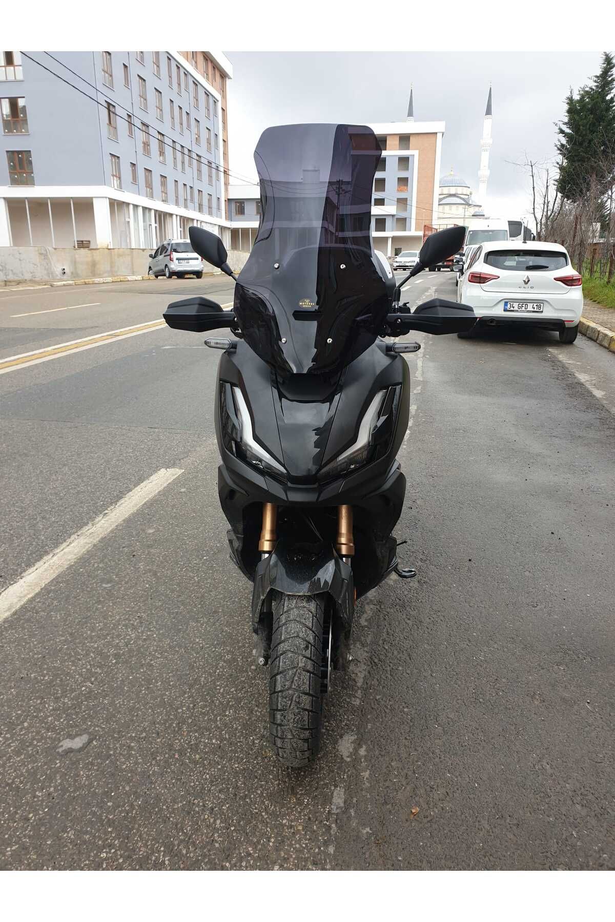 Honda Adv 350 Siperlik Ön Cam 2023-2025 Model 72cm Siyah Renkli 4mm UZUN CAM