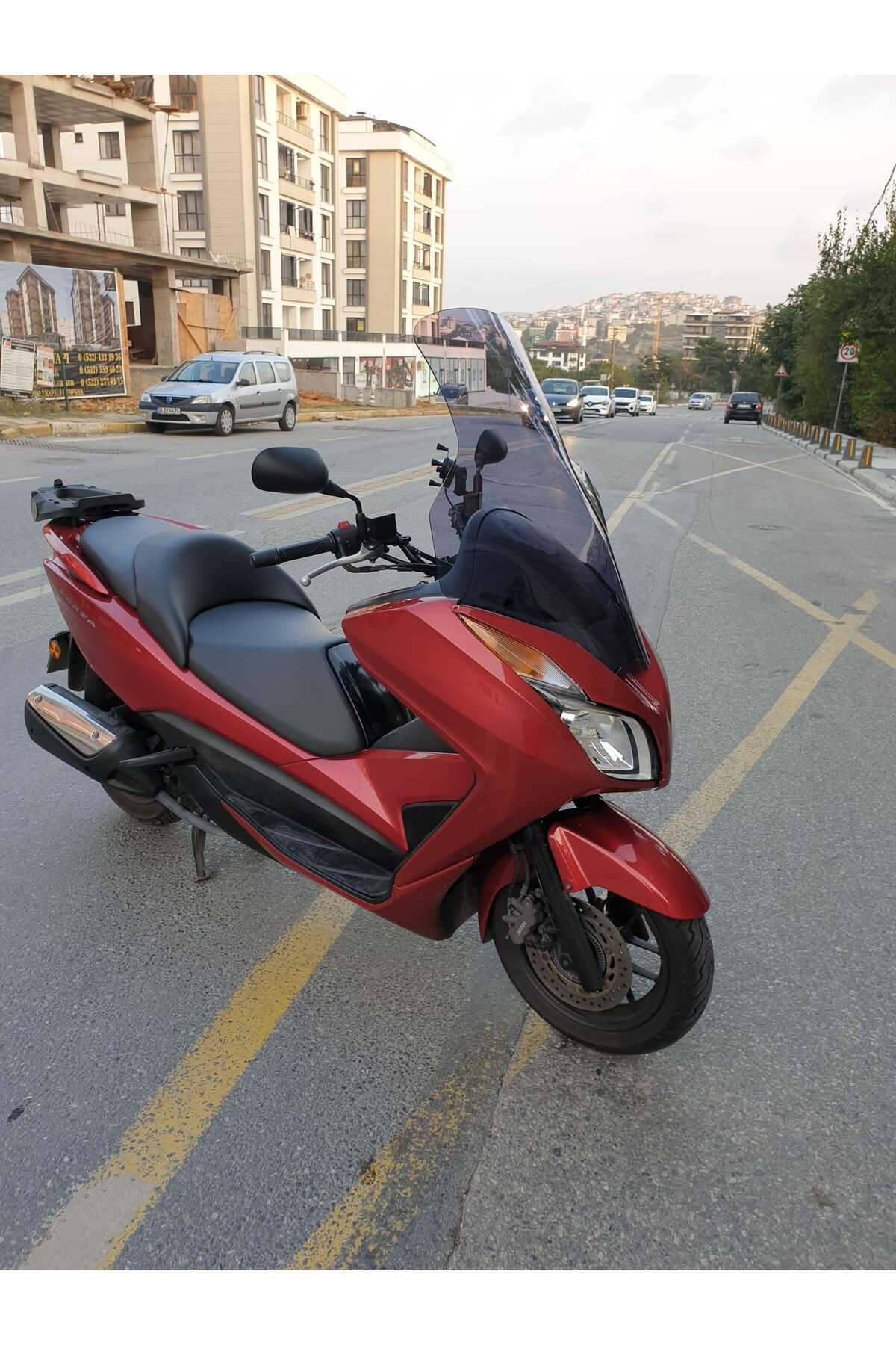 Honda Forza 300 Siperlik Ön Cam 2014-2017 Elcikli 78cm Füme Renkli 4mm UZUN CAM
