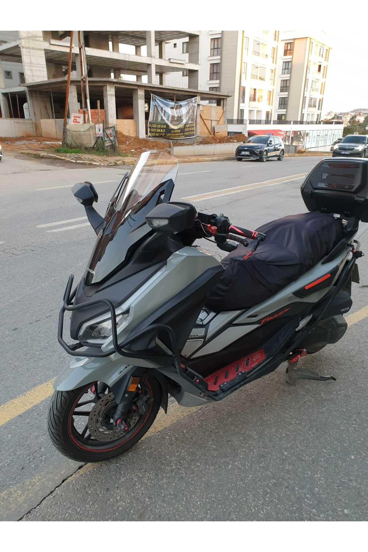 Honda Forza 250 Siperlik Ön Cam 2021-2025 Model 47cm Şeffaf Renkli 4mm BOY