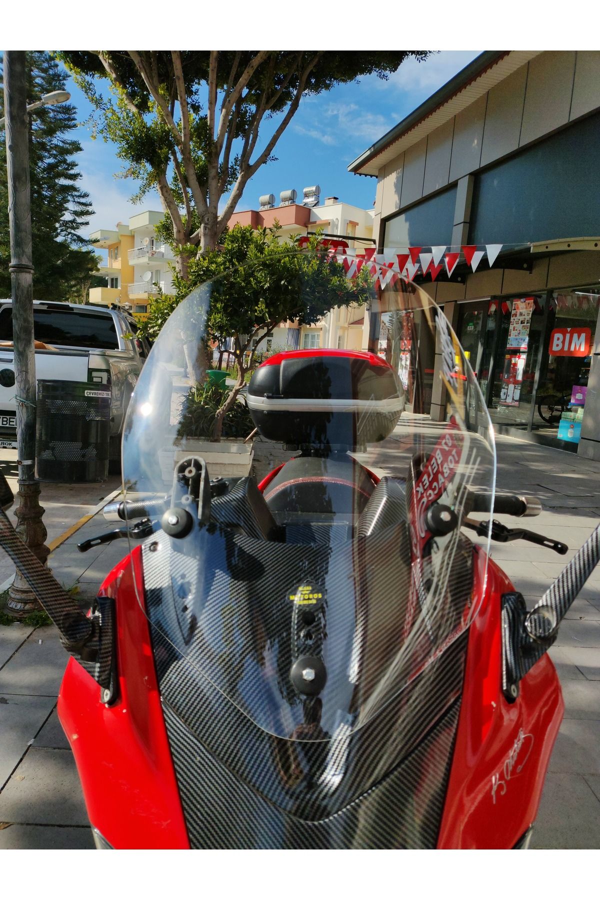 Gilera Nexus 500 Siperlik Ön Cam 2004-2008 Model 58cm Şeffaf Renkli 4mm