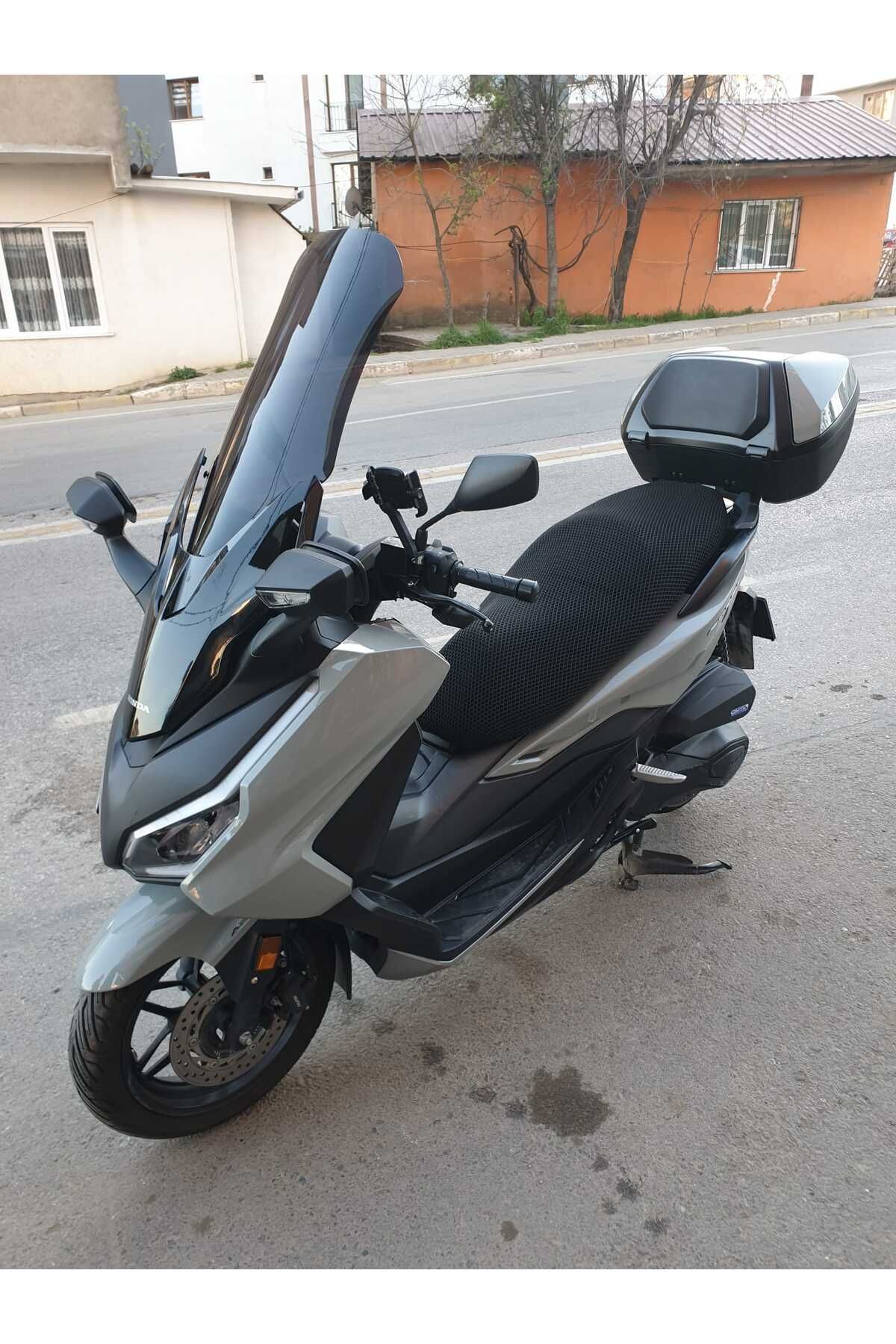 Honda Forza 250 Siperlik Ön Cam 2021-2025 Model 63cm Siyah Renkli 4mm UZUN CAM