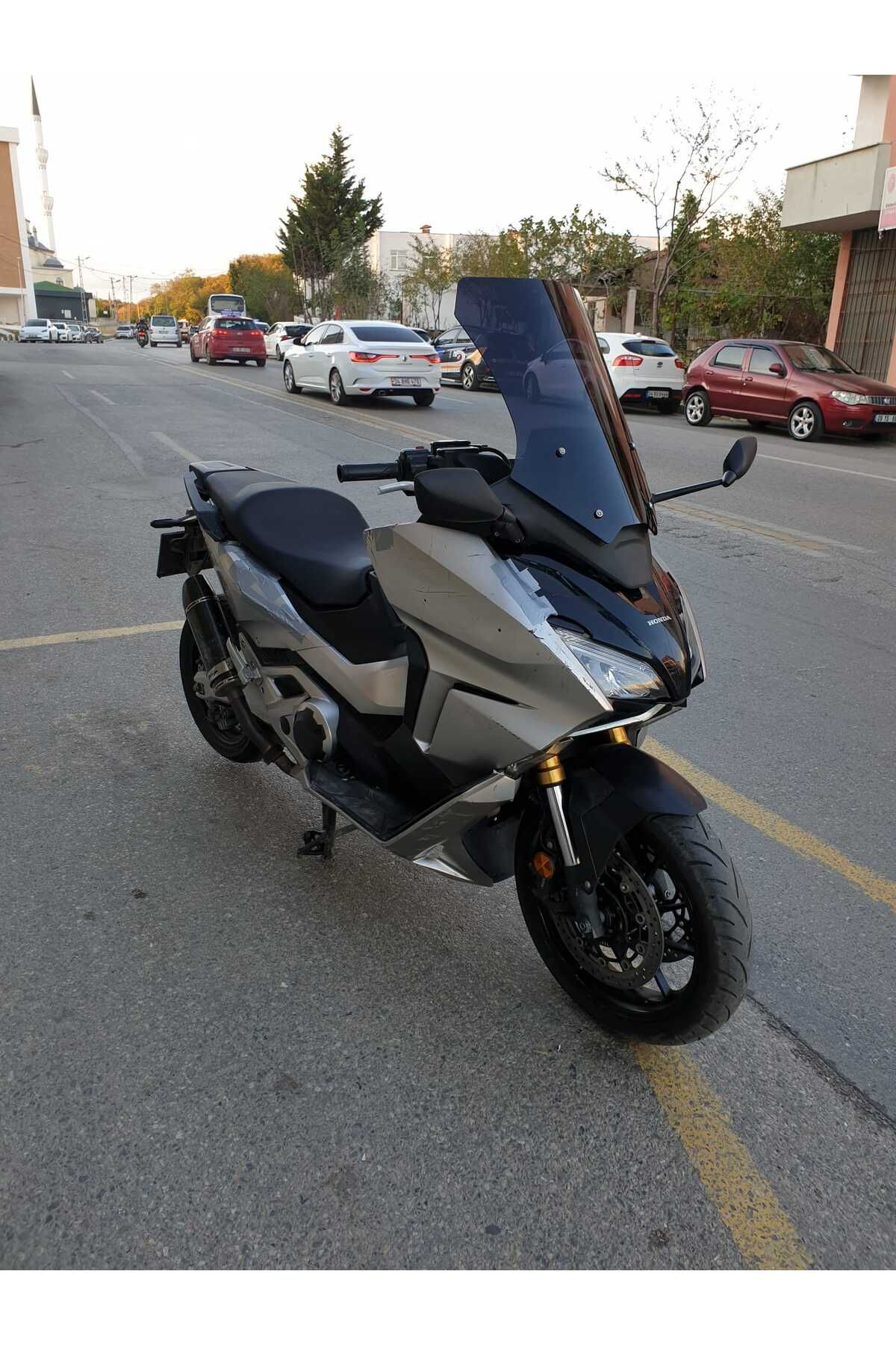 Honda Forza NSS 750 Siperlik Ön Cam 2021 2023 Model 60cm Siyah Renkli 4mm