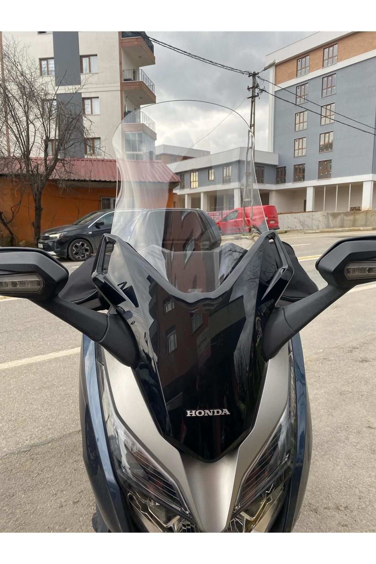 Honda Forza 250 Siperlik Ön Cam 2018 2020 Model 58cm Şeffaf Renkli 4mm