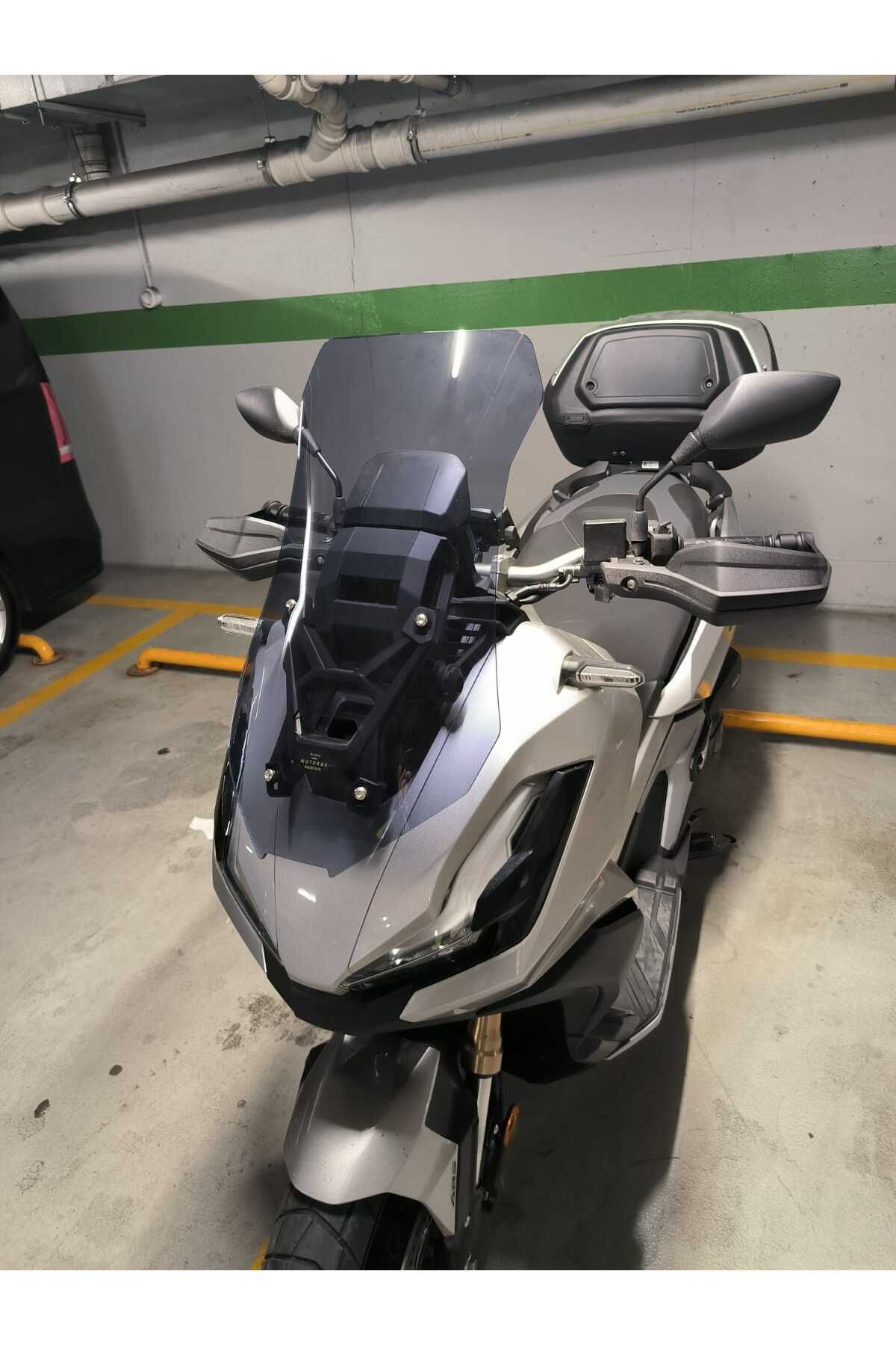 Honda Adv 350 Siperlik Ön Cam 2023-2025 Model 60cm Füme Renkli 4mm ORTA BOYLU CAM