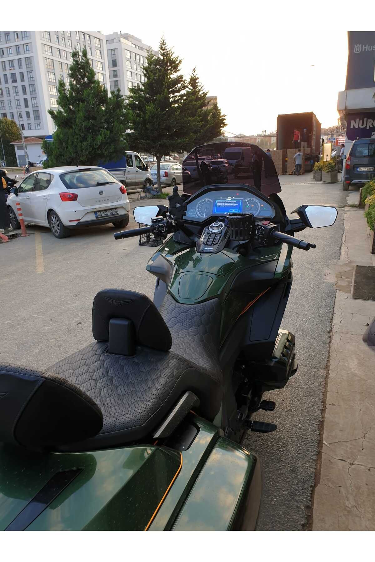Honda Goldwing Bagger Siperlik Ön Cam 2018 2023 Model 65cm Siyah Renkli 4mm UZUN BOYLU CAM