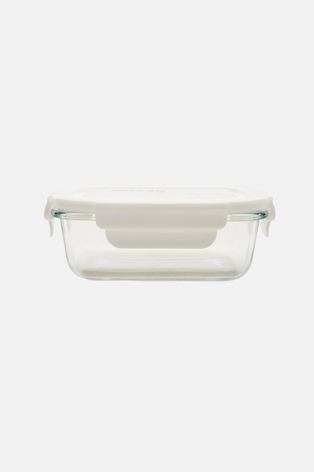Farberware-Rectangular Glass Container With Silicone Seal Vented Lid, White 1