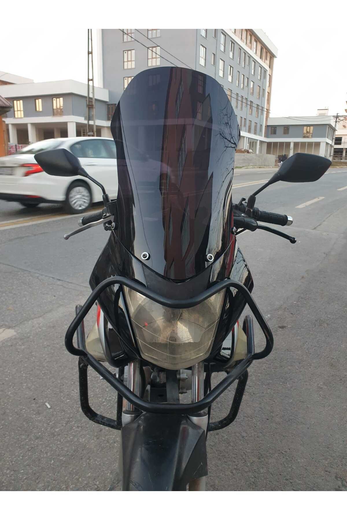 Honda CBF 150 Siperlik Ön Cam 2005 2017 Model 51cm Siyah Renkli 4mm