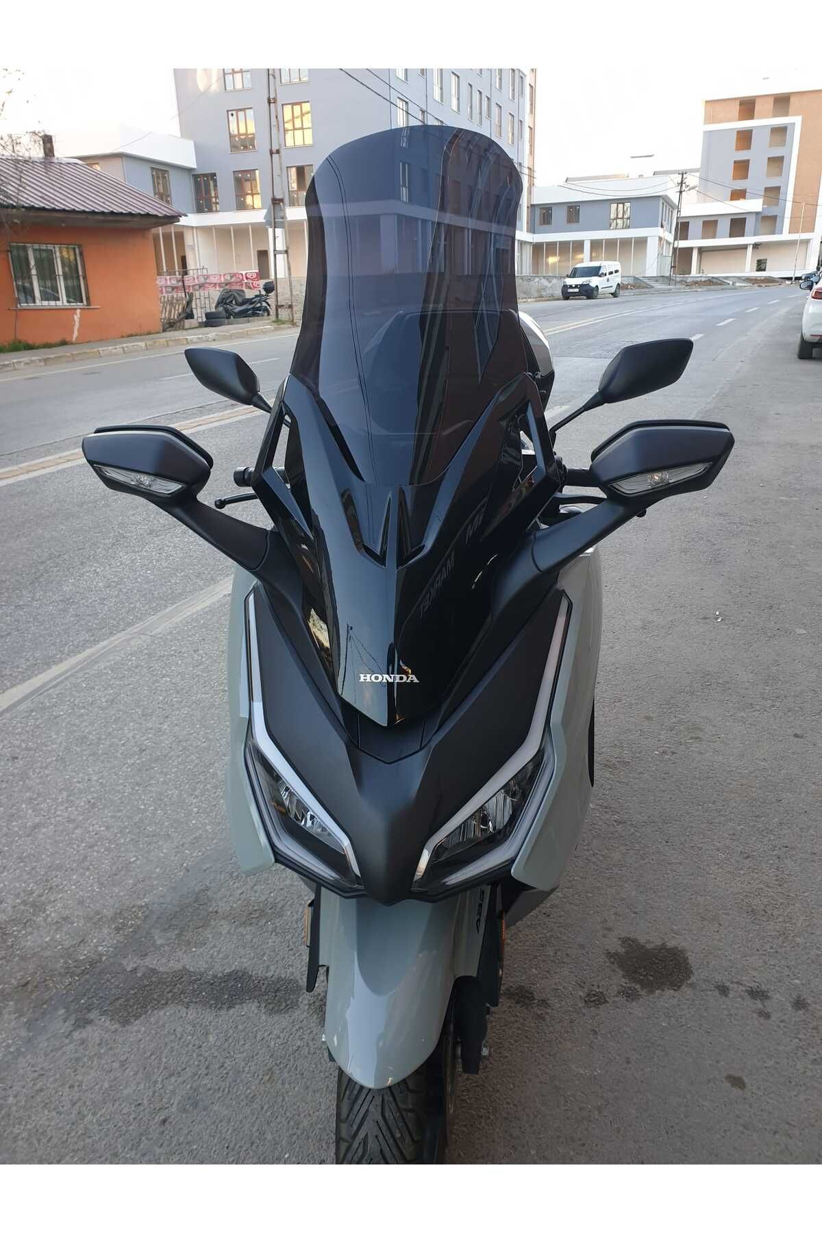 Honda Forza 250 Siperlik Ön Cam 2021-2025 Model 63cm Siyah Renkli 4mm UZUN CAM