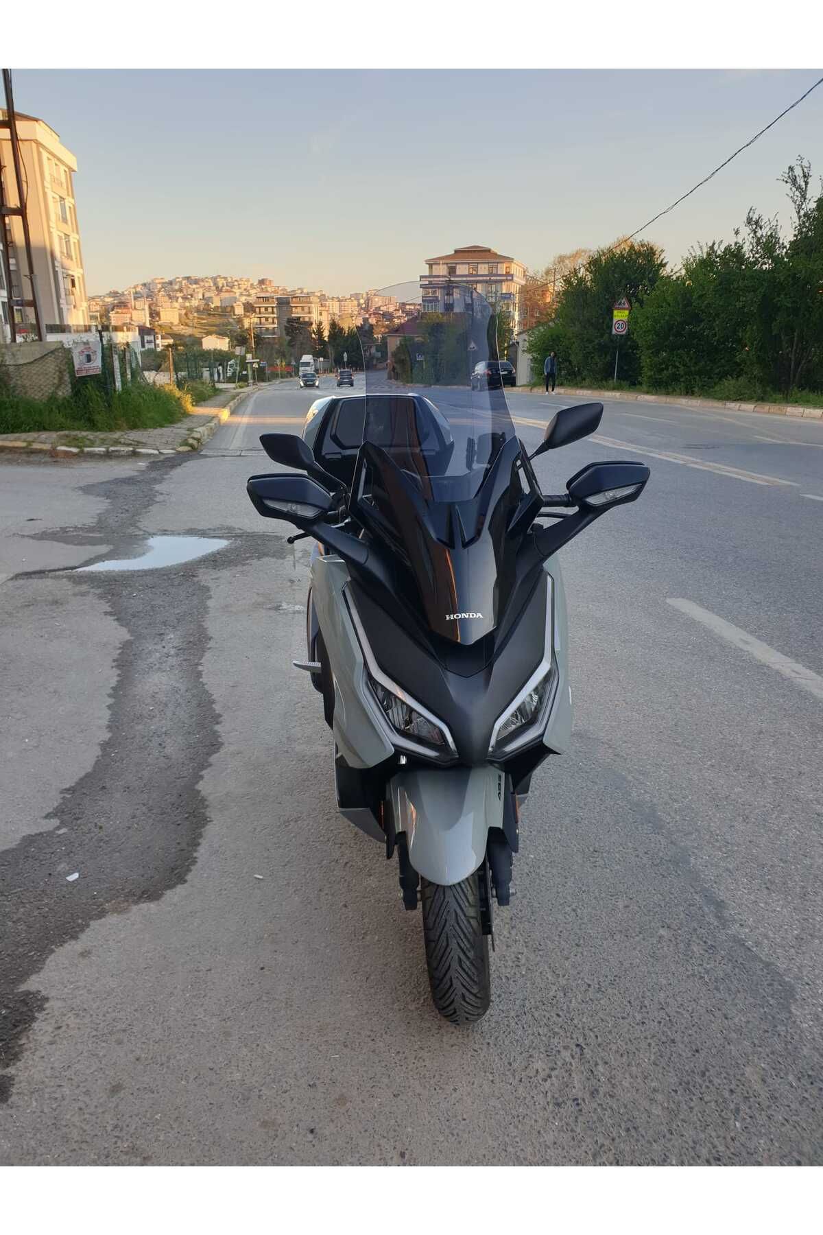 Honda Forza 250 Siperlik Ön Cam 2021-2025 Model 63cm Füme Renkli 4mm UZUN CAM
