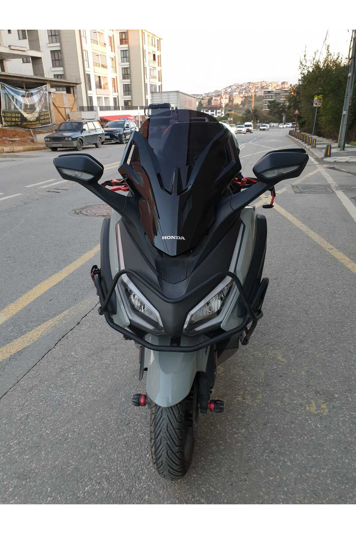 Honda Forza 250 Siperlik Ön Cam 2021-2025 Model 47cm Siyah Renkli 4mm BOY