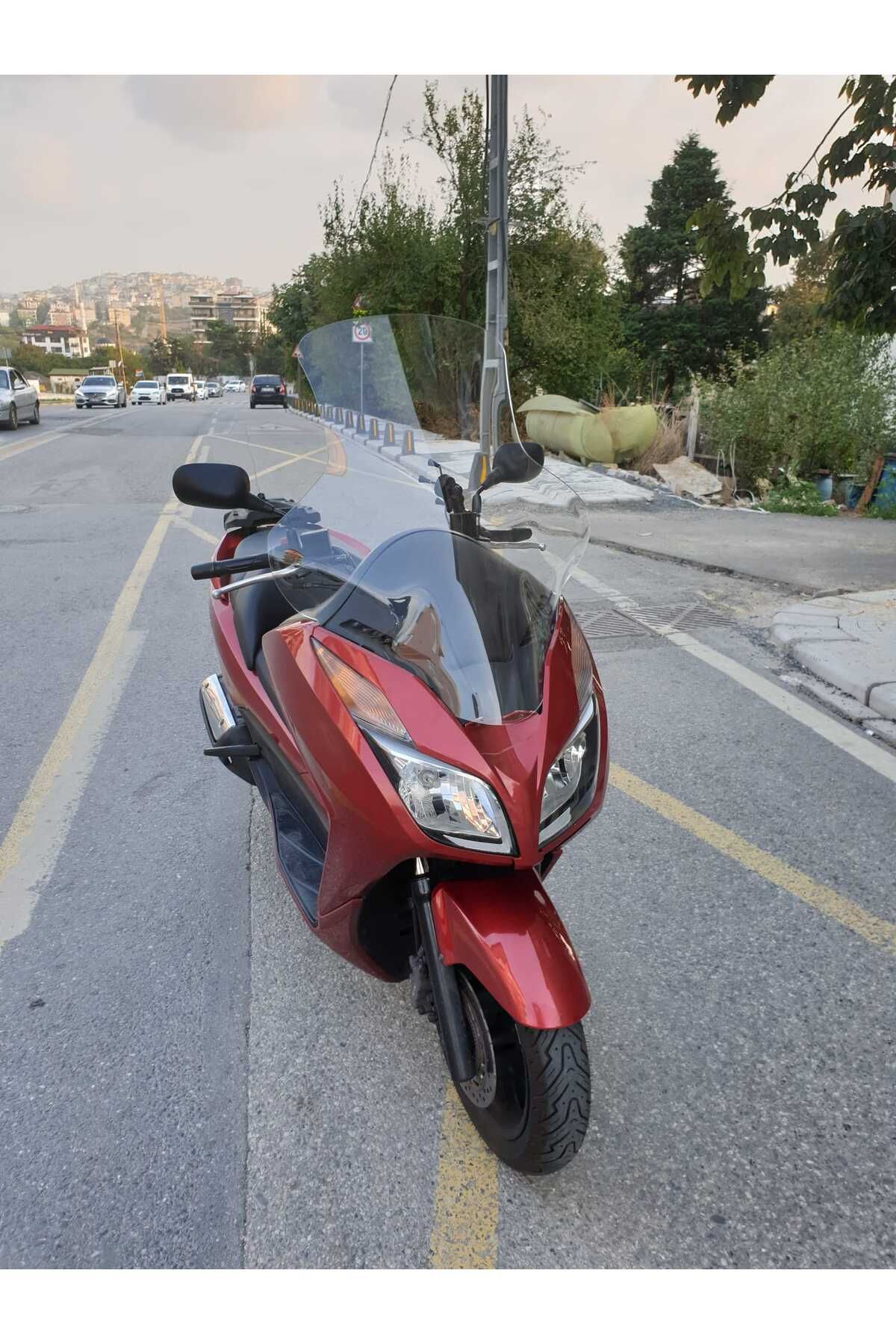 Honda Forza 300 Siperlik Ön Cam 2014-2017 Elcikli 78cm şeffaf Renkli 4mm UZUN CAM