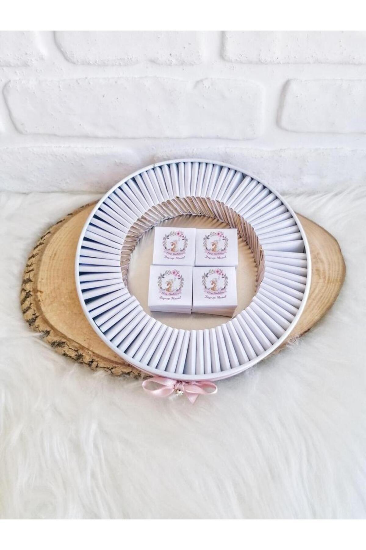 Angel Gift Chocolate 100 Adet Isme Özel Tavşan Temalı Hediyelik Kız Bebek Doğum Çikolatası fotoğrafı 7 (önizleme)