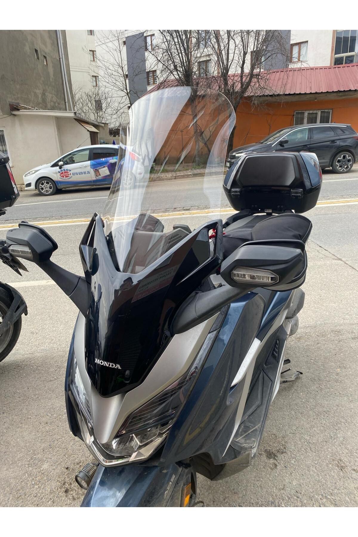 Honda Forza 250 Siperlik Ön Cam 2018 2020 Model 58cm Şeffaf Renkli 4mm