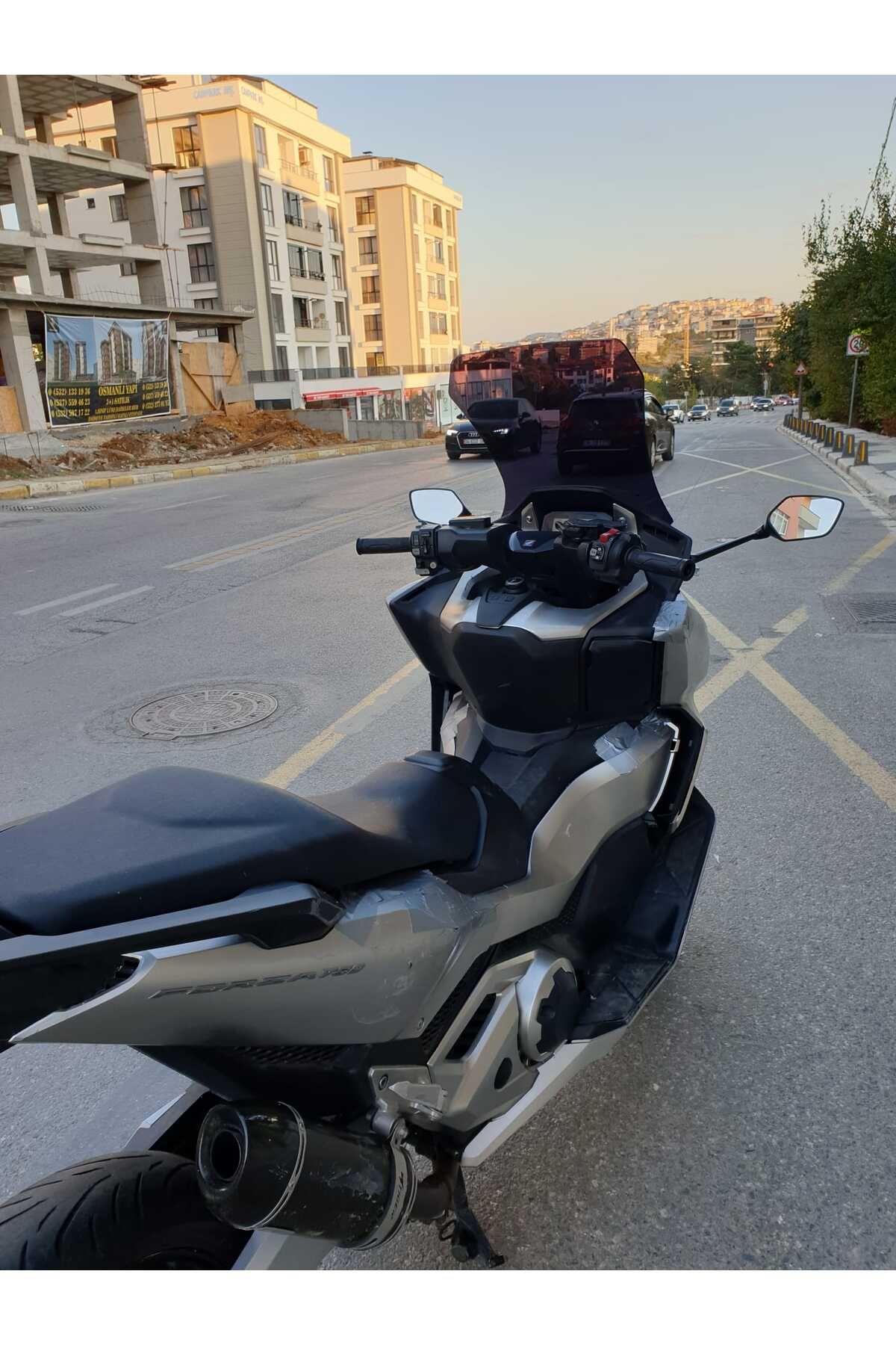 Honda Forza NSS 750 Siperlik Ön Cam 2021 2023 Model 60cm Siyah Renkli 4mm
