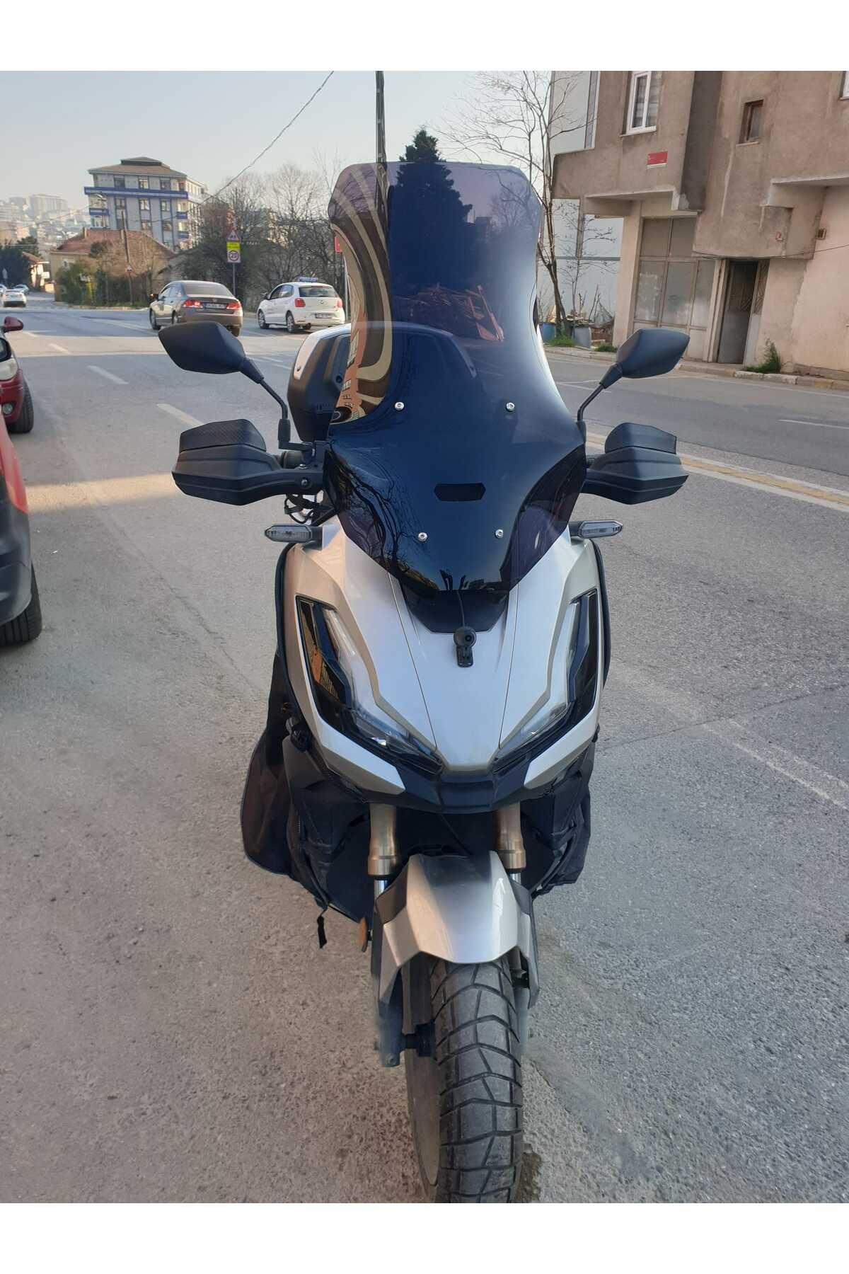 Honda Adv 350 Siperlik Ön Cam 2023-2025 Model 72cm Siyah Renkli 4mm UZUN CAM