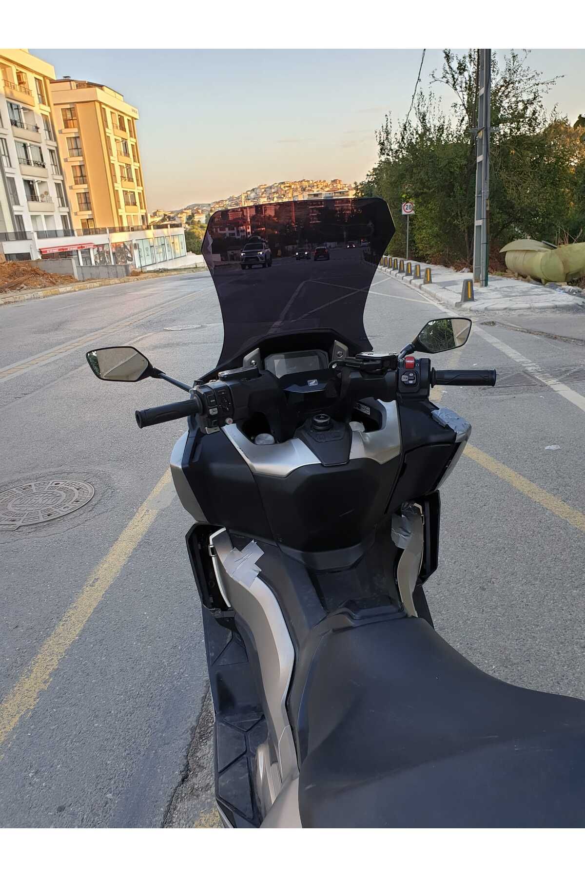 Honda Forza NSS 750 Siperlik Ön Cam 2021 2023 Model 60cm Siyah Renkli 4mm