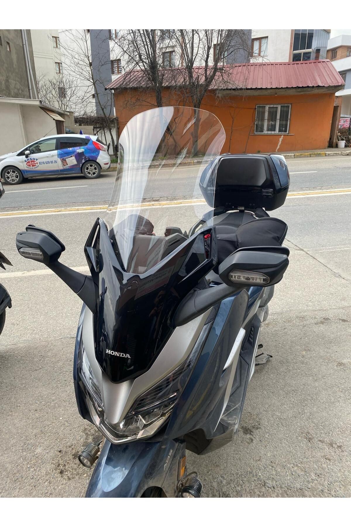Honda Forza 250 Siperlik Ön Cam 2018 2020 Model 58cm Şeffaf Renkli 4mm