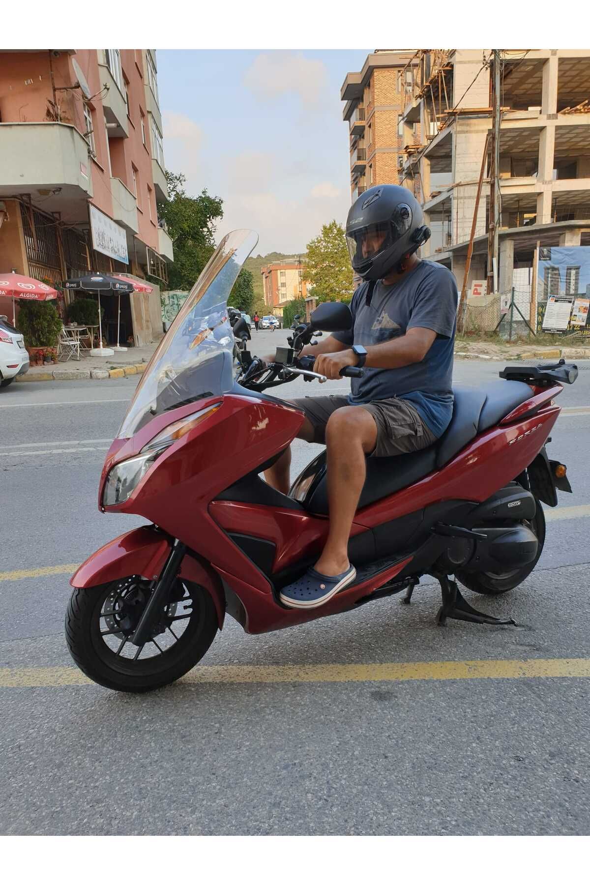 Honda Forza 300 Siperlik Ön Cam 2014-2017 Elcikli 78cm şeffaf Renkli 4mm UZUN CAM