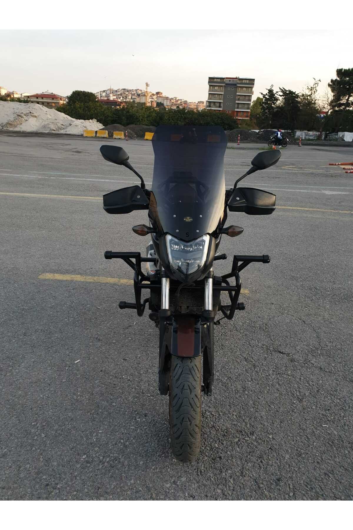 Honda NC 700 750 S Siperlik Ön Cam 2012 2020 Model 50cm Siyah Renkli 4mm ORTA BOYLU CAM