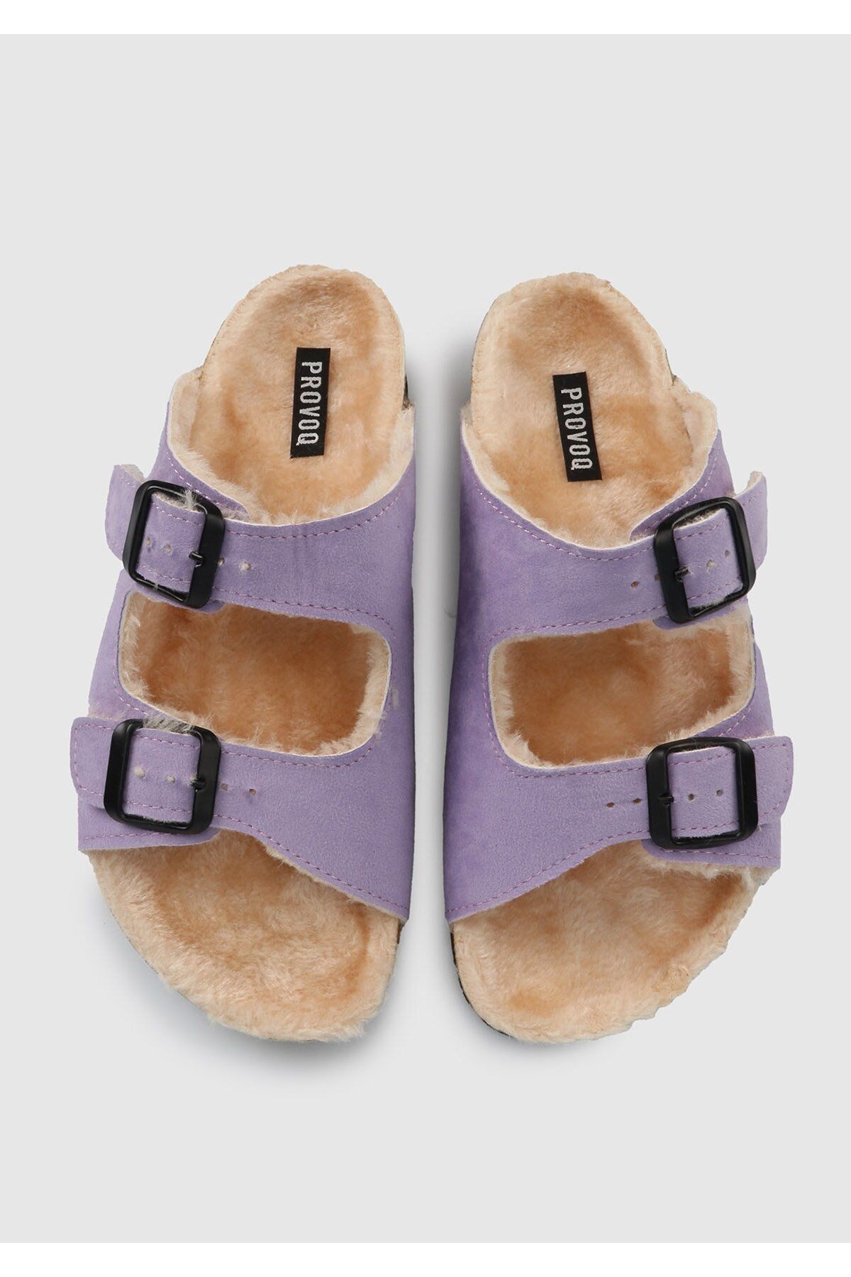 Provoq-Women's Lilac House Slippers 4