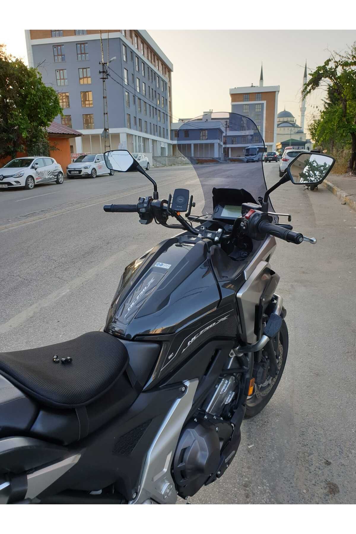 Honda NC 700 750 X Siperlik Ön Cam 2021-2025 Model 59cm Füme Renkli 4mm UZUN CAM