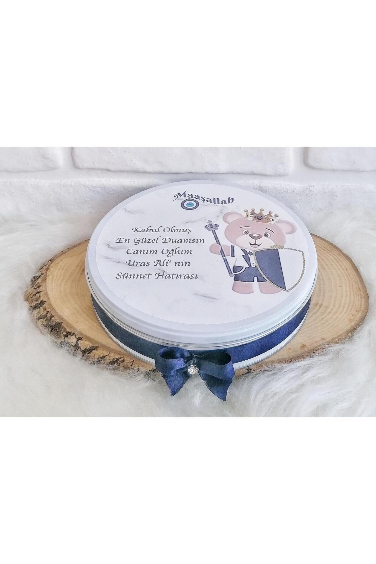Genel Markalar 50 Adet Isme Özel Ayıcıklı Sünnet Hatırası Hediyelik Erkek Bebek Çikolatası fotoğrafı 6 (önizleme)