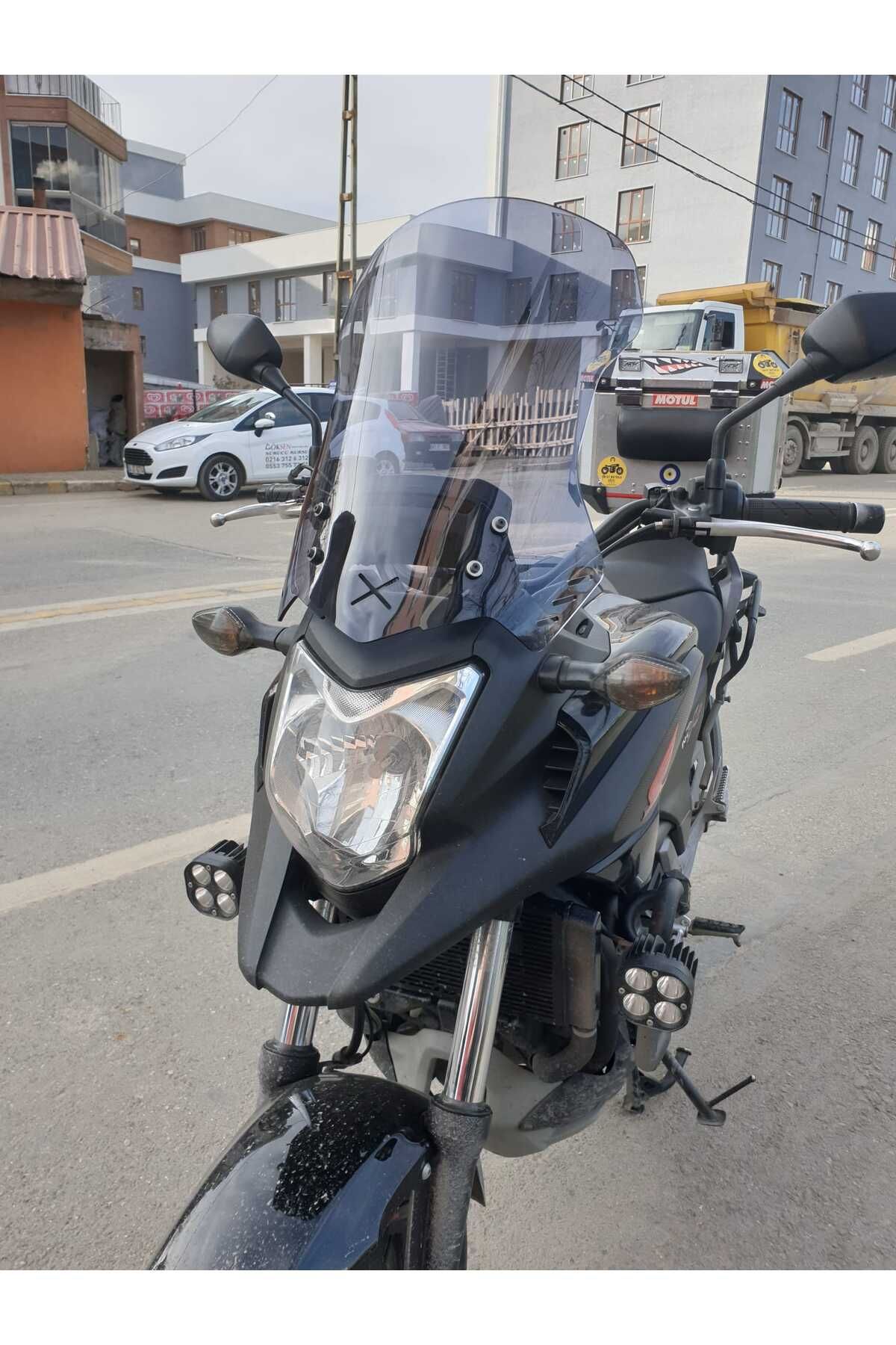 Honda NC 700 750 X Siperlik Ön Cam 2012 2015 Model 59cm Füme Renkli 4mm UZUN CAM