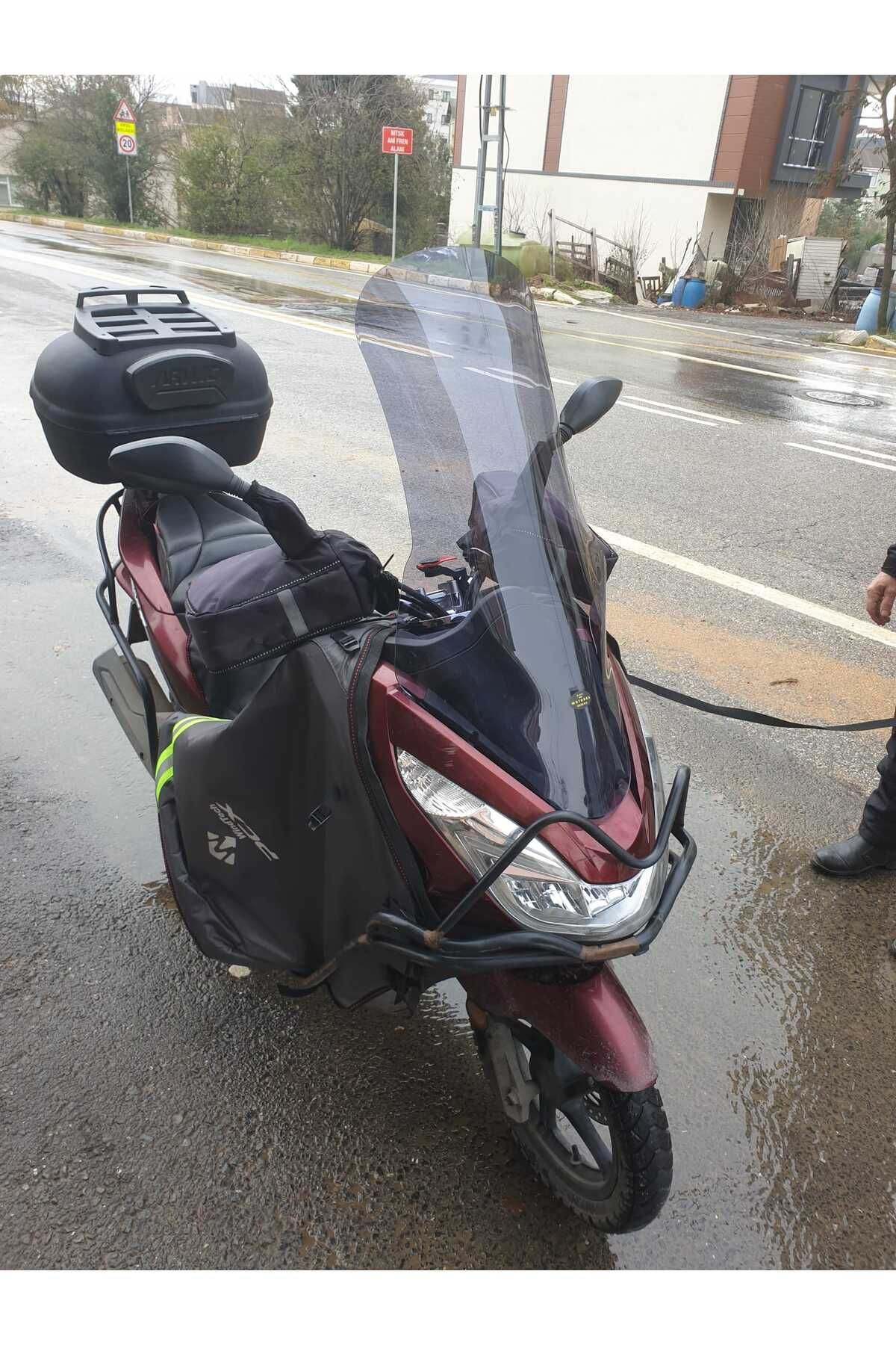 Honda Pcx Siperlik Ön Cam 2011 2013 Model 83cm Füme Renkli 4mm UZUN CAM