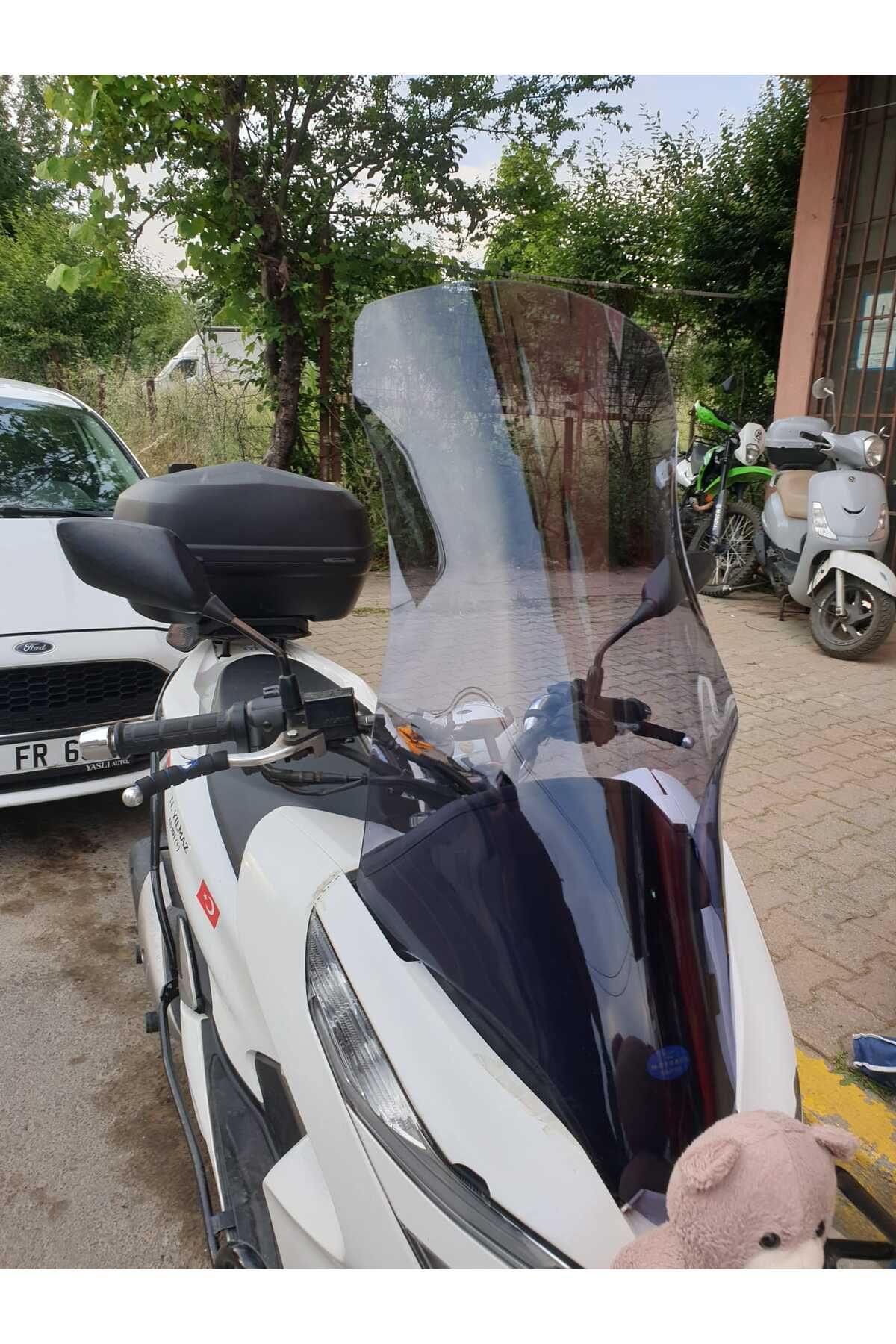 Honda Pcx Siperlik Ön Cam 2018 2020 Model 83cm Füme Renkli UZUN CAM