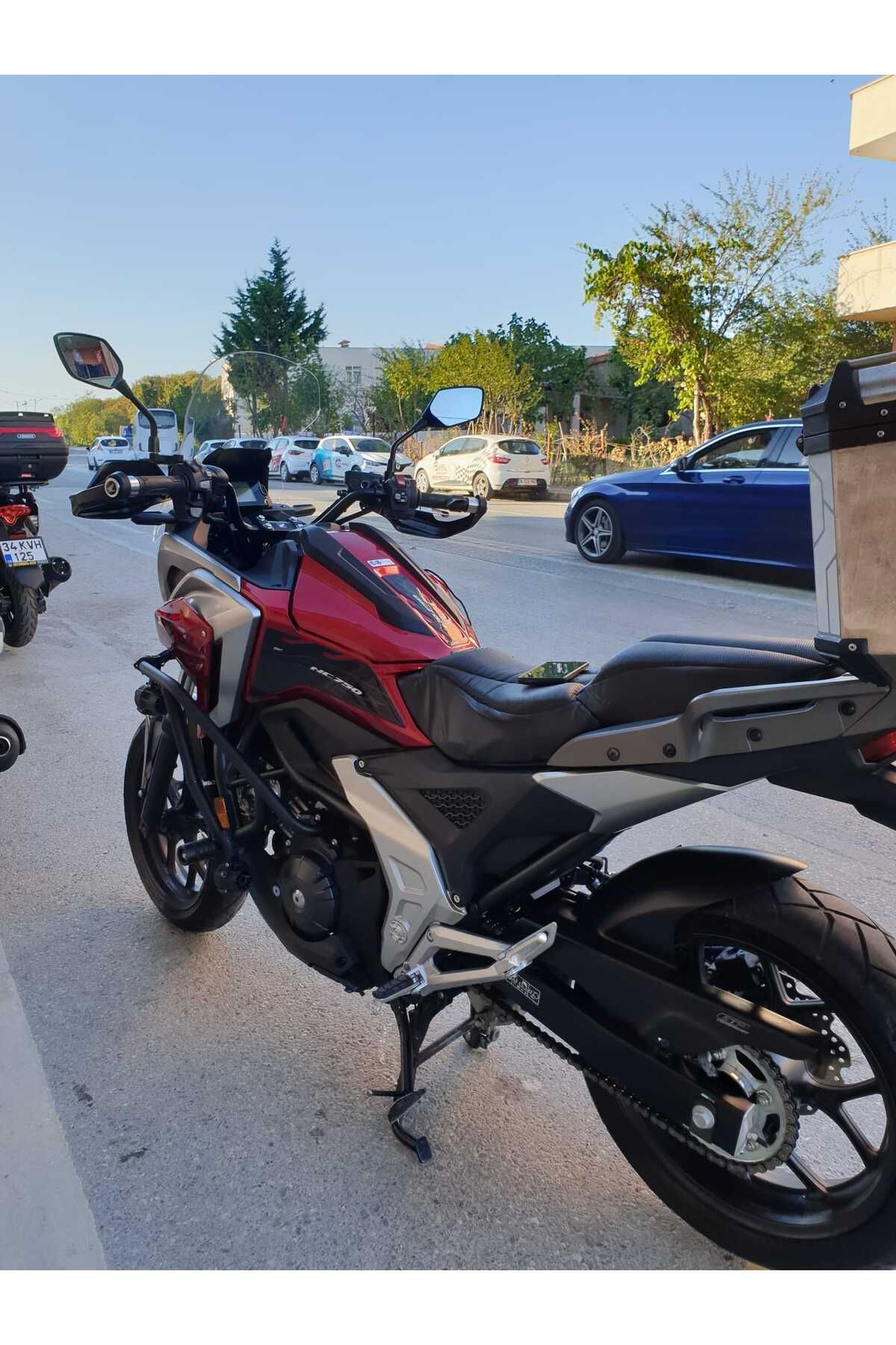 Honda NC 700 750 X Siperlik Ön Cam 2021-2025 Model 50cm Şeffaf Renkli 4mm ORTA BOYLU CAM