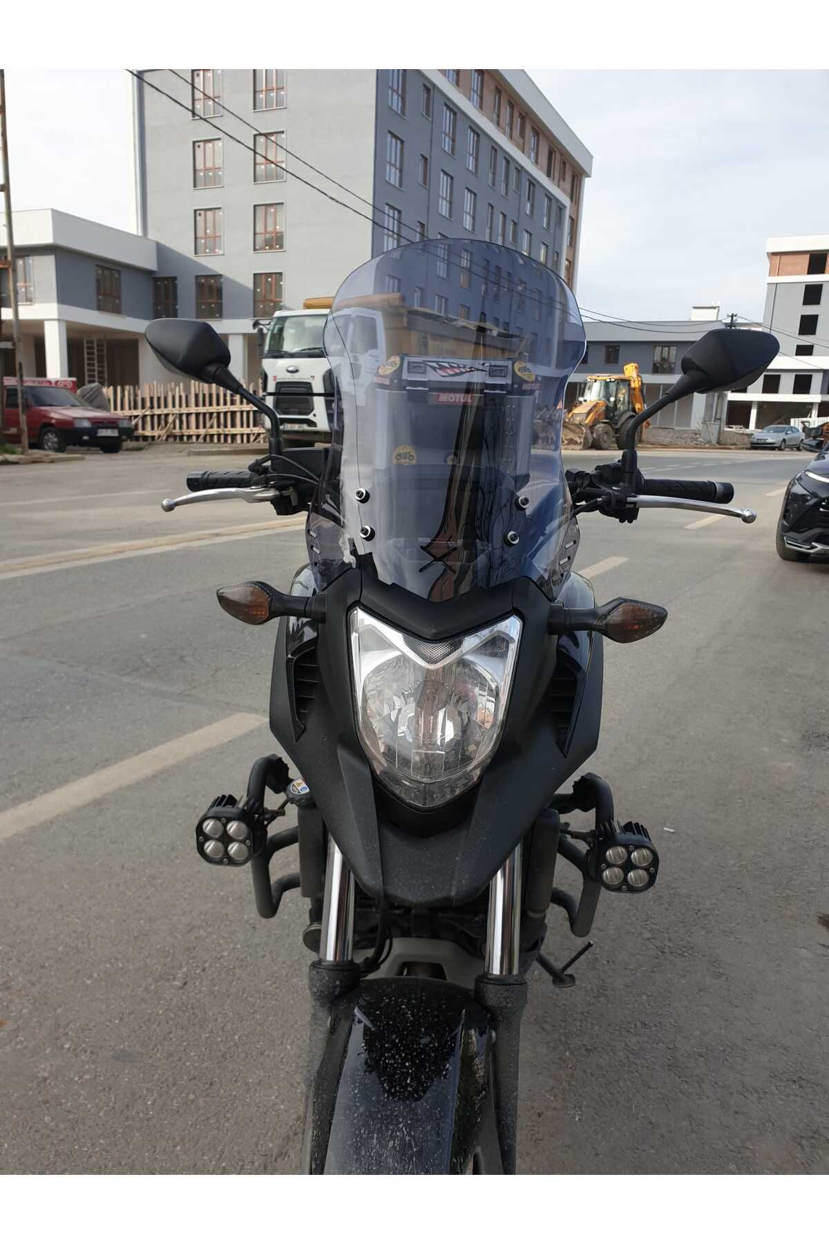Honda NC 700 750 X Siperlik Ön Cam 2012 2015 Model 59cm Füme Renkli 4mm UZUN CAM