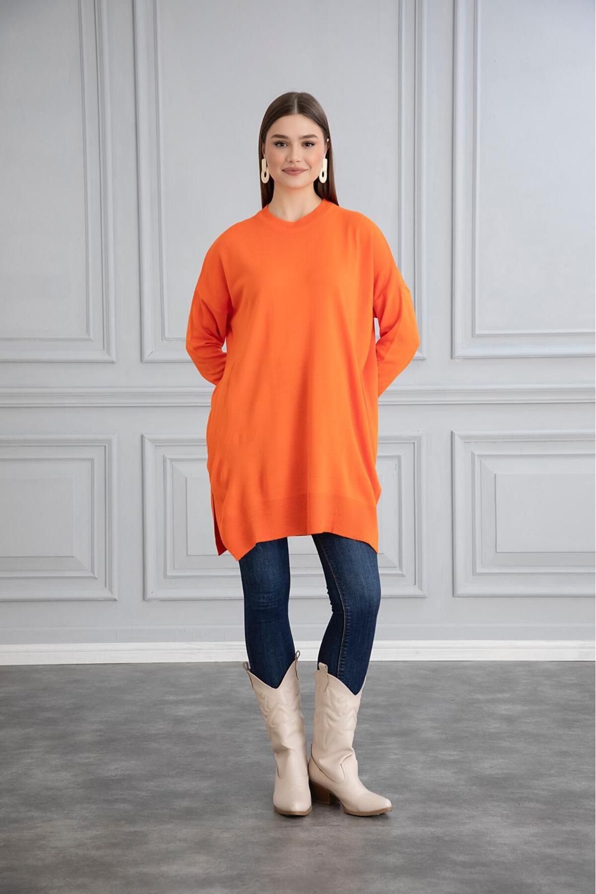 Gülce moda-Thin Mercerize Oversize Salaş Trico Tunic 5