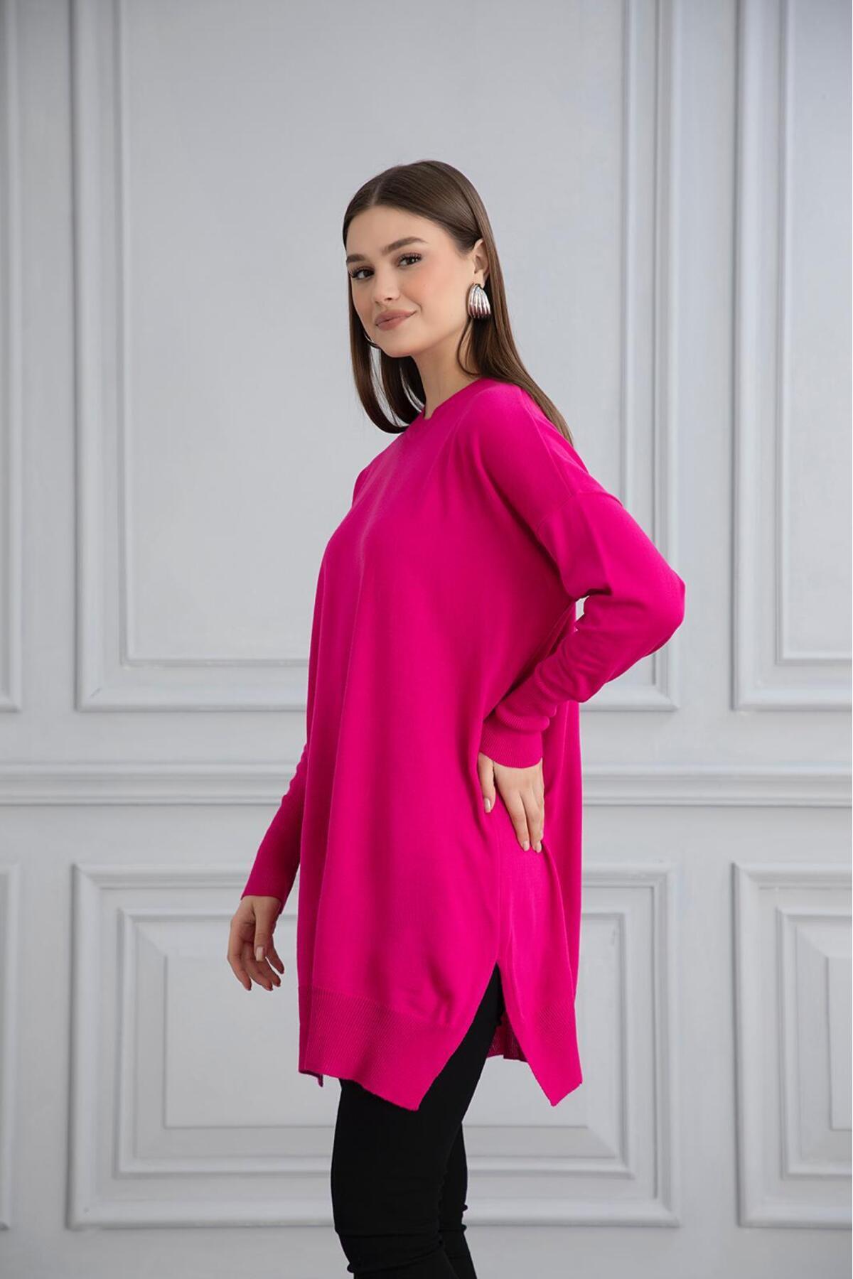 Gülce moda-ІНЦЕ МЕРСЕРІЗЕ ОВЕРСІЗЕ САЛАШ ТРІКО ТУНІК 4