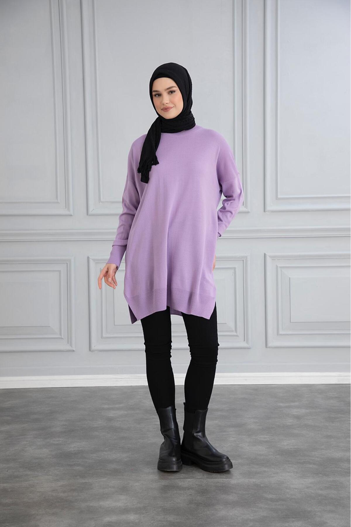 Gülce moda-Thin Mercerize Oversize Salaş Trico Tunic 4
