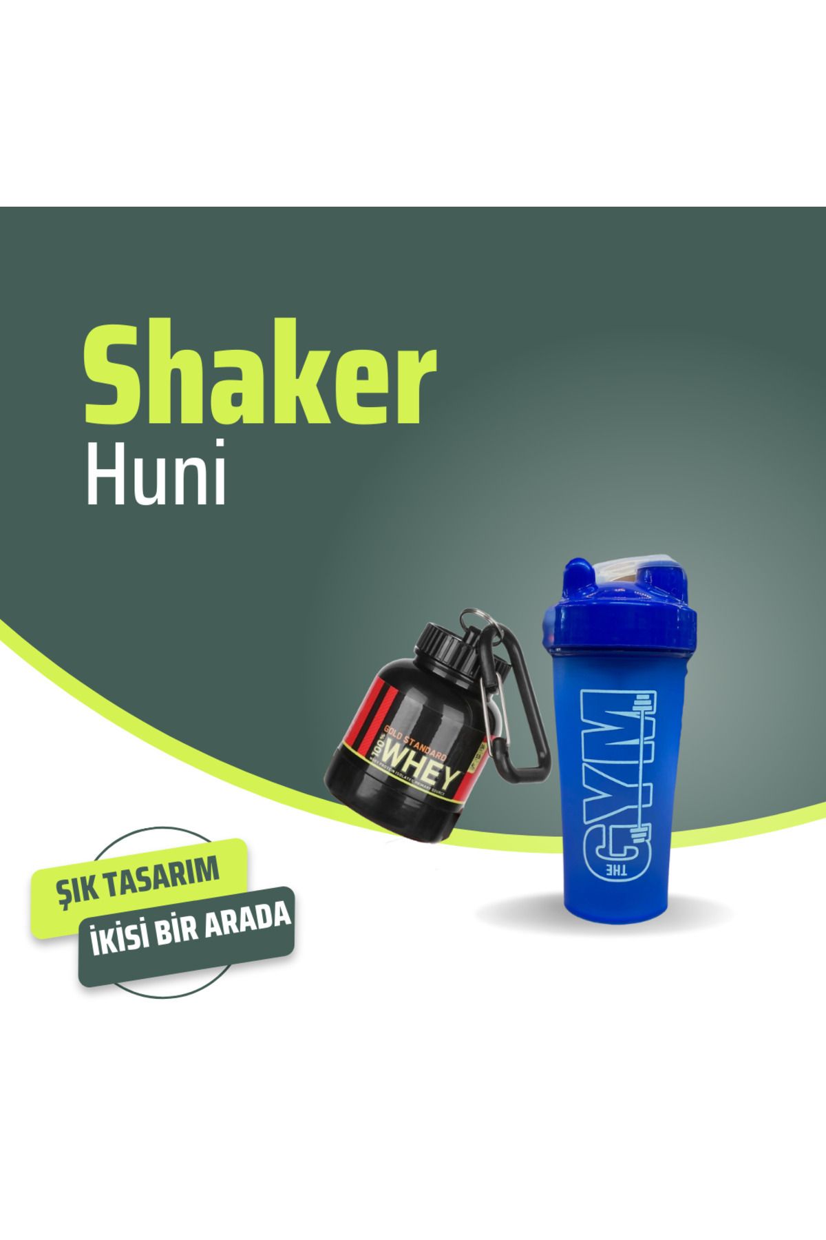 QNP Nutrition SHAKER+ TOZ SAKLAMA HUNİSİ