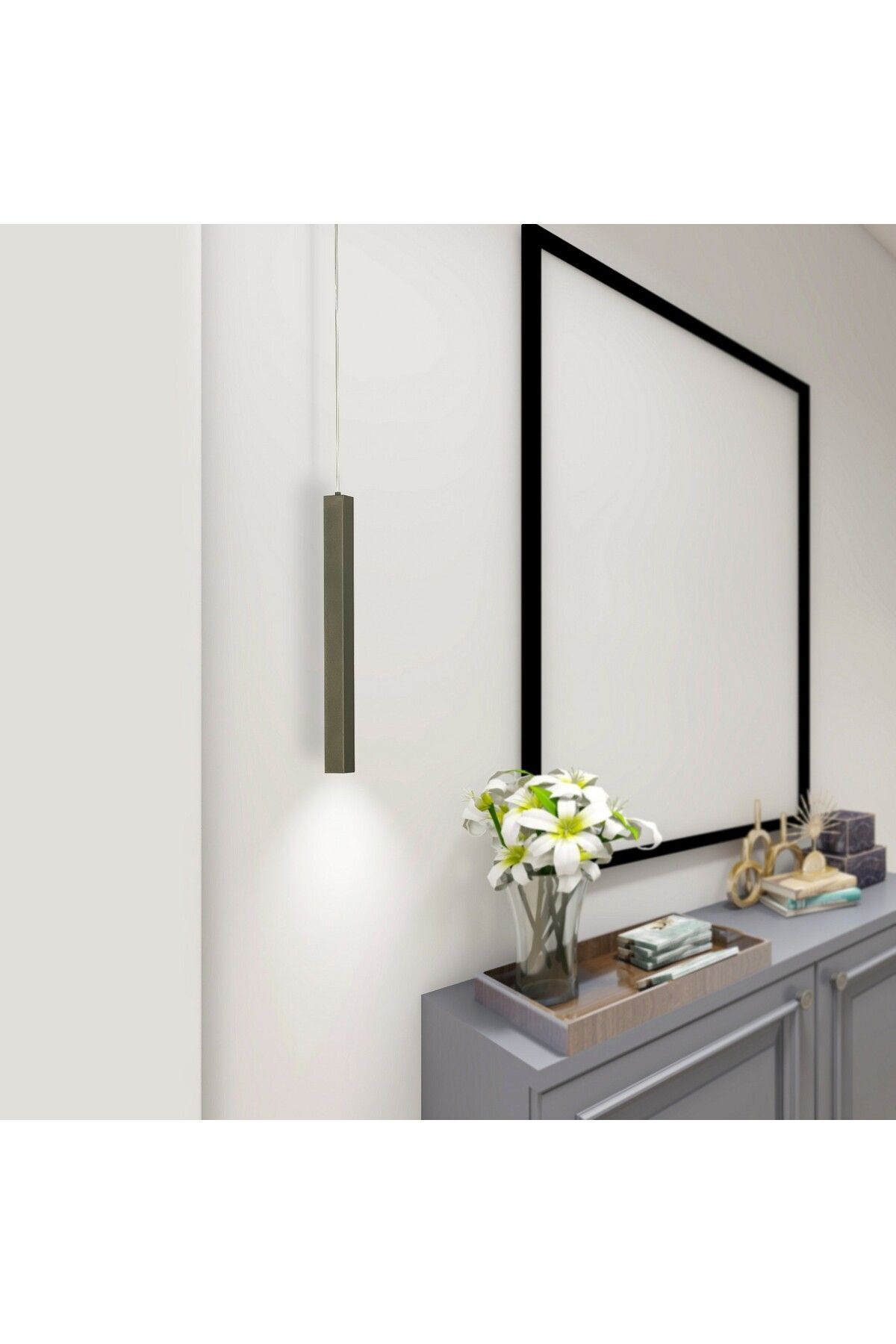 voxlamp lighting solutions-Pendant Lamp Led Chandelier Bedside square pipe Qupipe 3
