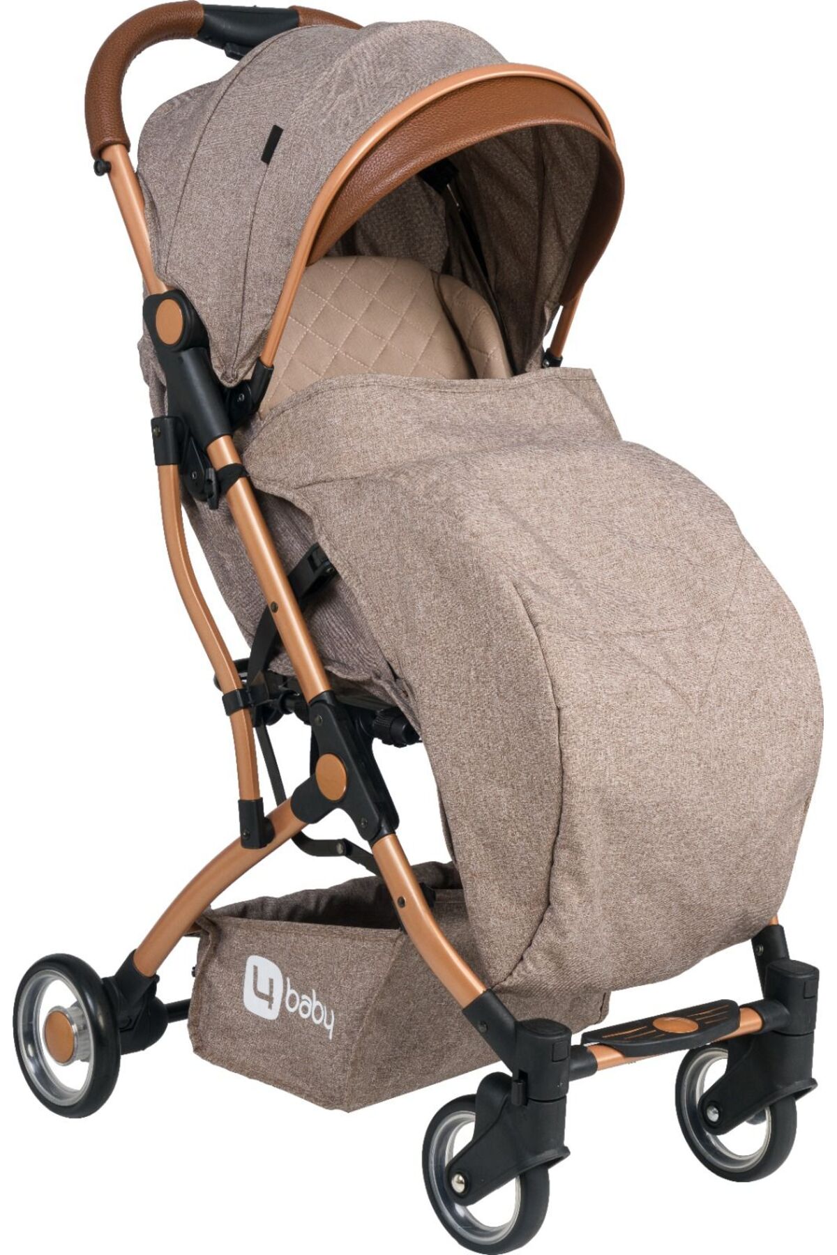Mimma Baby Brown Drone Sky Travel Kabin Sistem Bebek Arabası fotoğrafı 5 (önizleme)