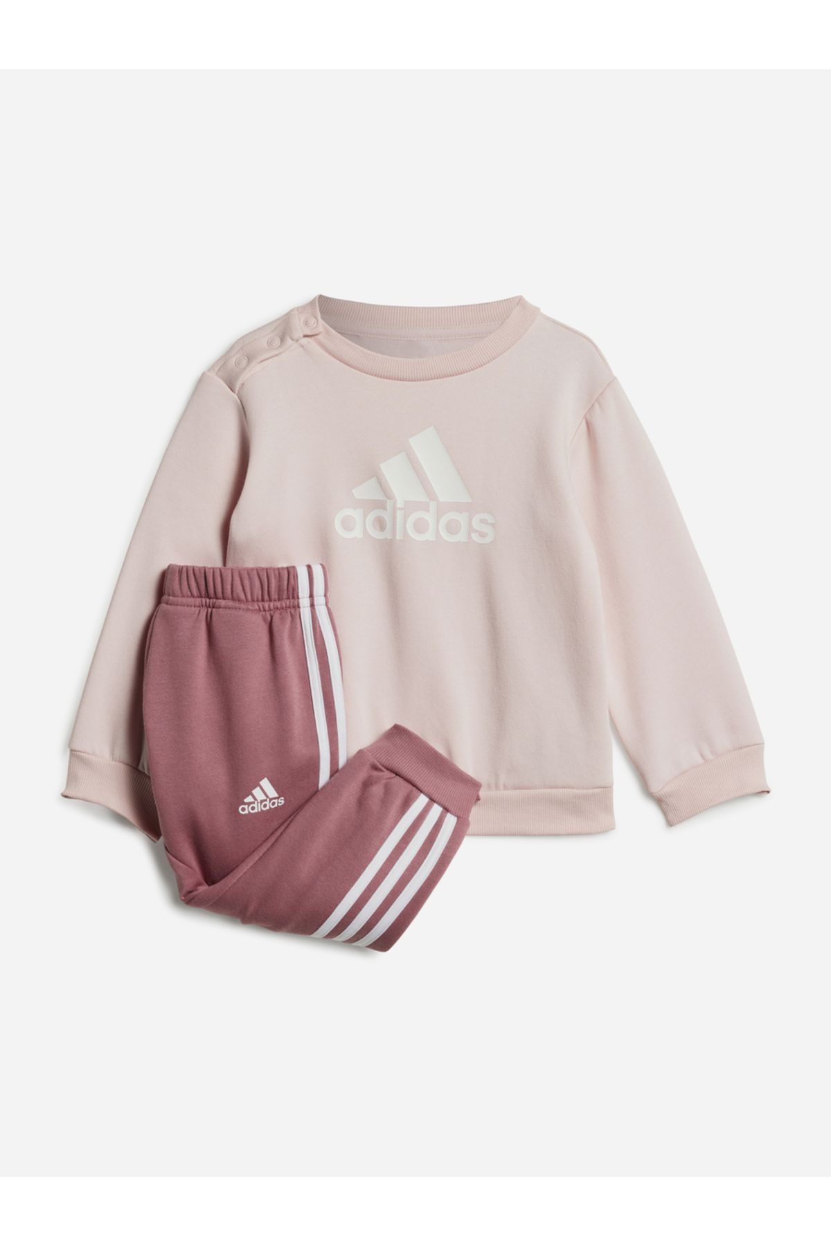 adidas-Badge Of Sports Logo Sweatshirt & Joggers Set 2